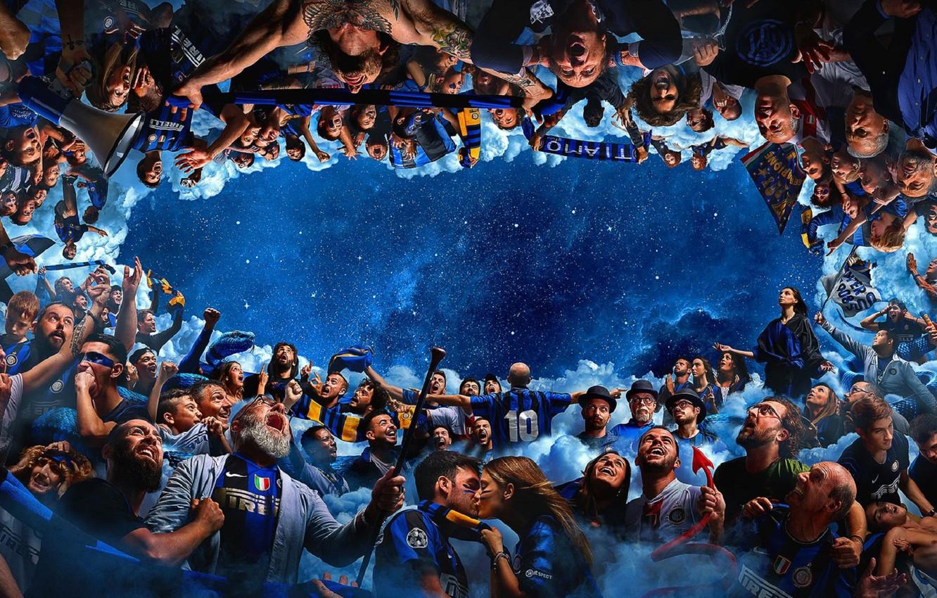 Wallpaper wallpaper, sport, football, fans, Inter Milan image for desktop, section спорт