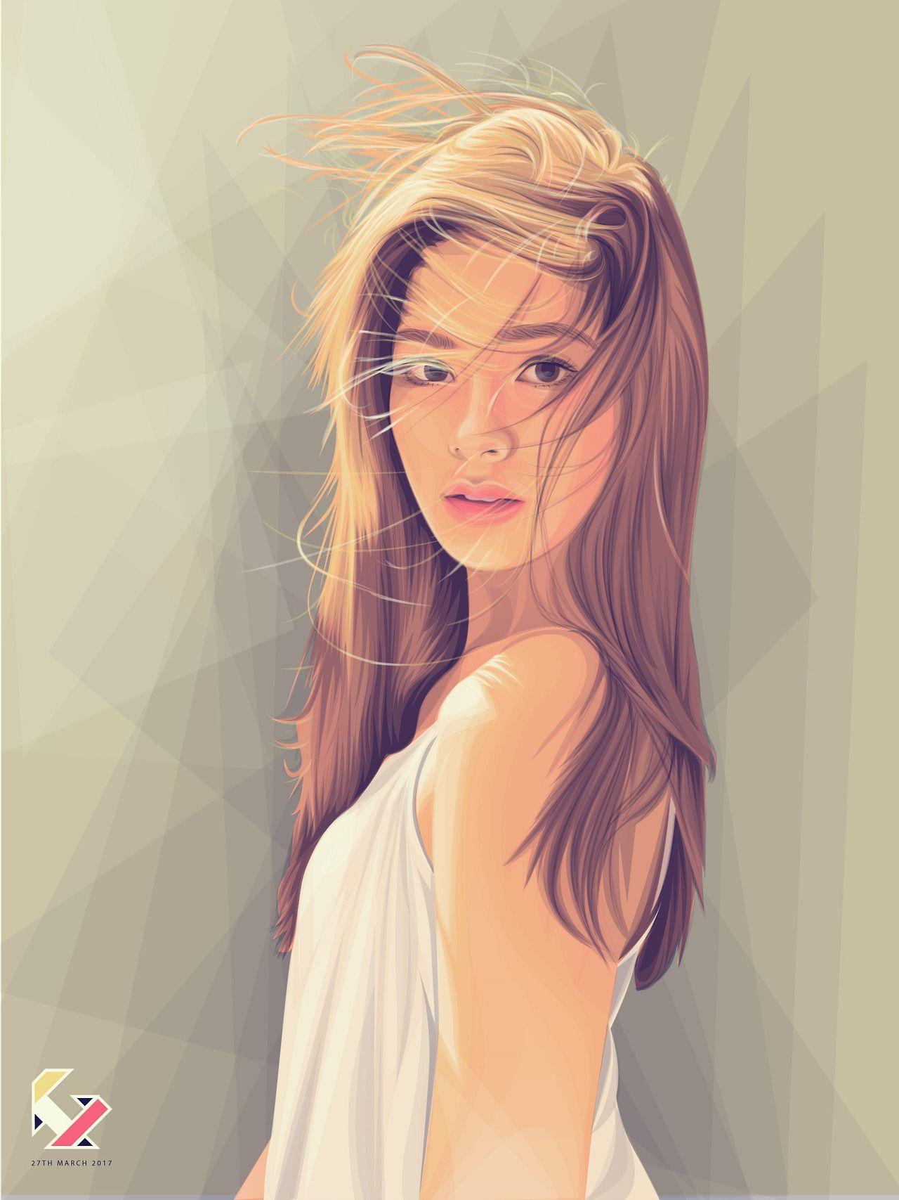 Loisa ” Digital Art Drawing Illustration By Jireh Ber