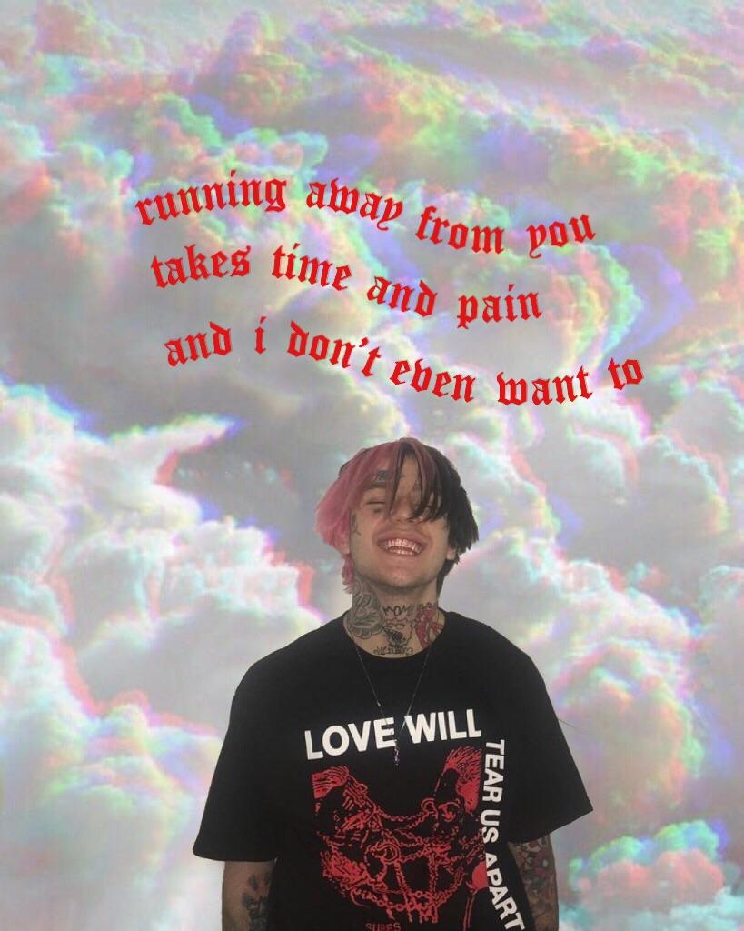 made a lil peep wallpaper earlier if ya'll are at all