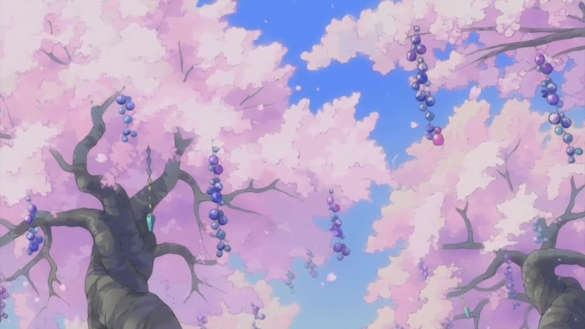 Pink Anime Scenery Wallpaper Free Pink Anime Scenery