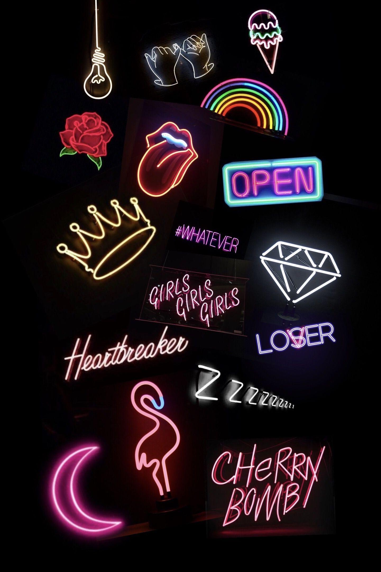 19 Neon black ideas | neon, neon aesthetic, neon wallpaper