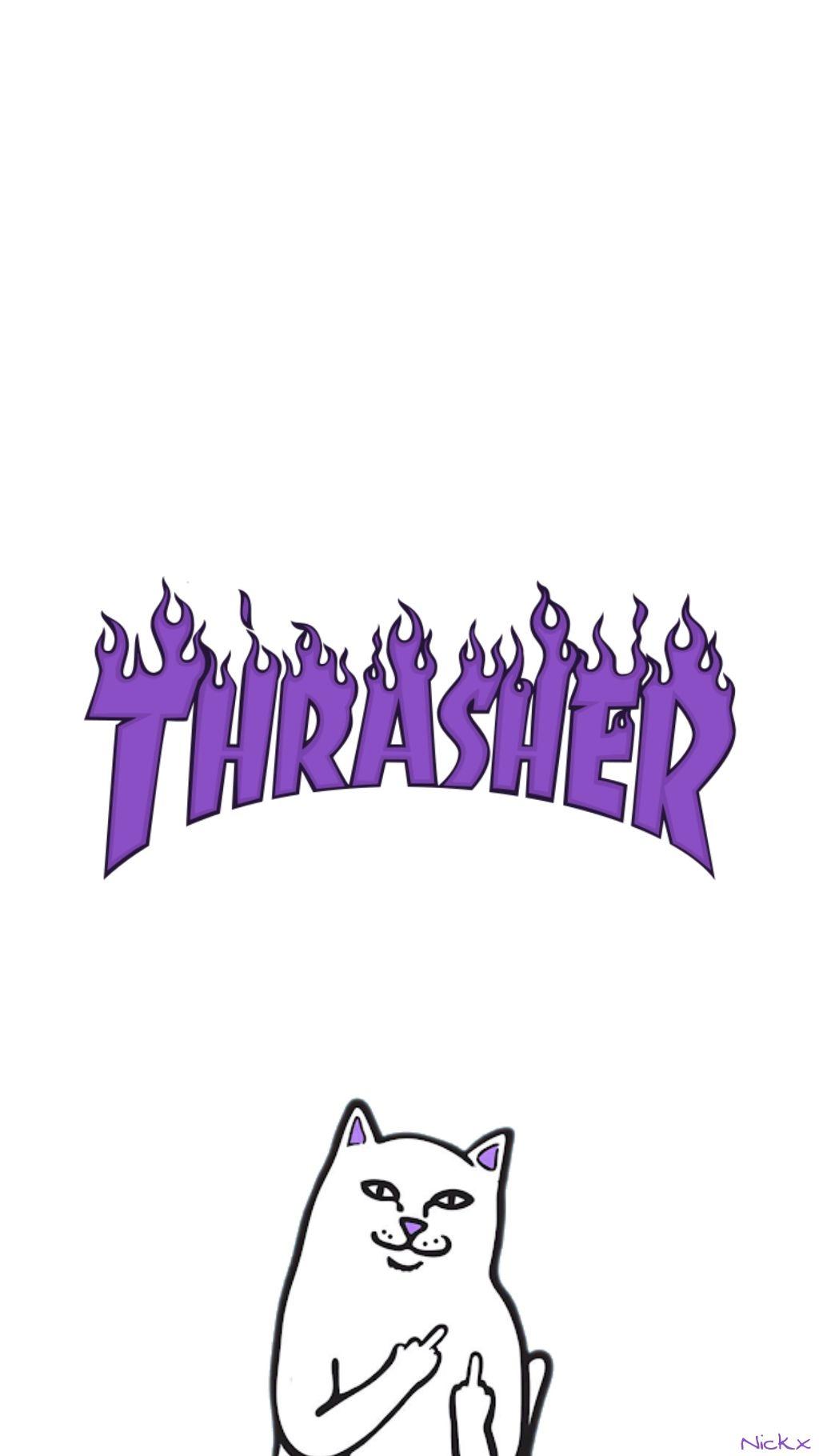 Thrasher wallpaper cat ripndip thrasher wallpaper