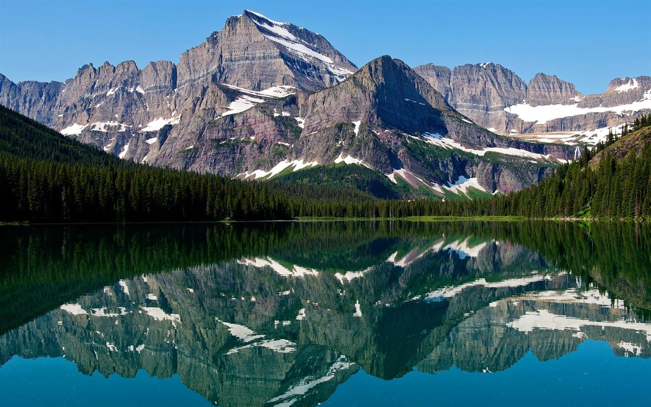 Mountain Lake Reflection HD Wallpaper