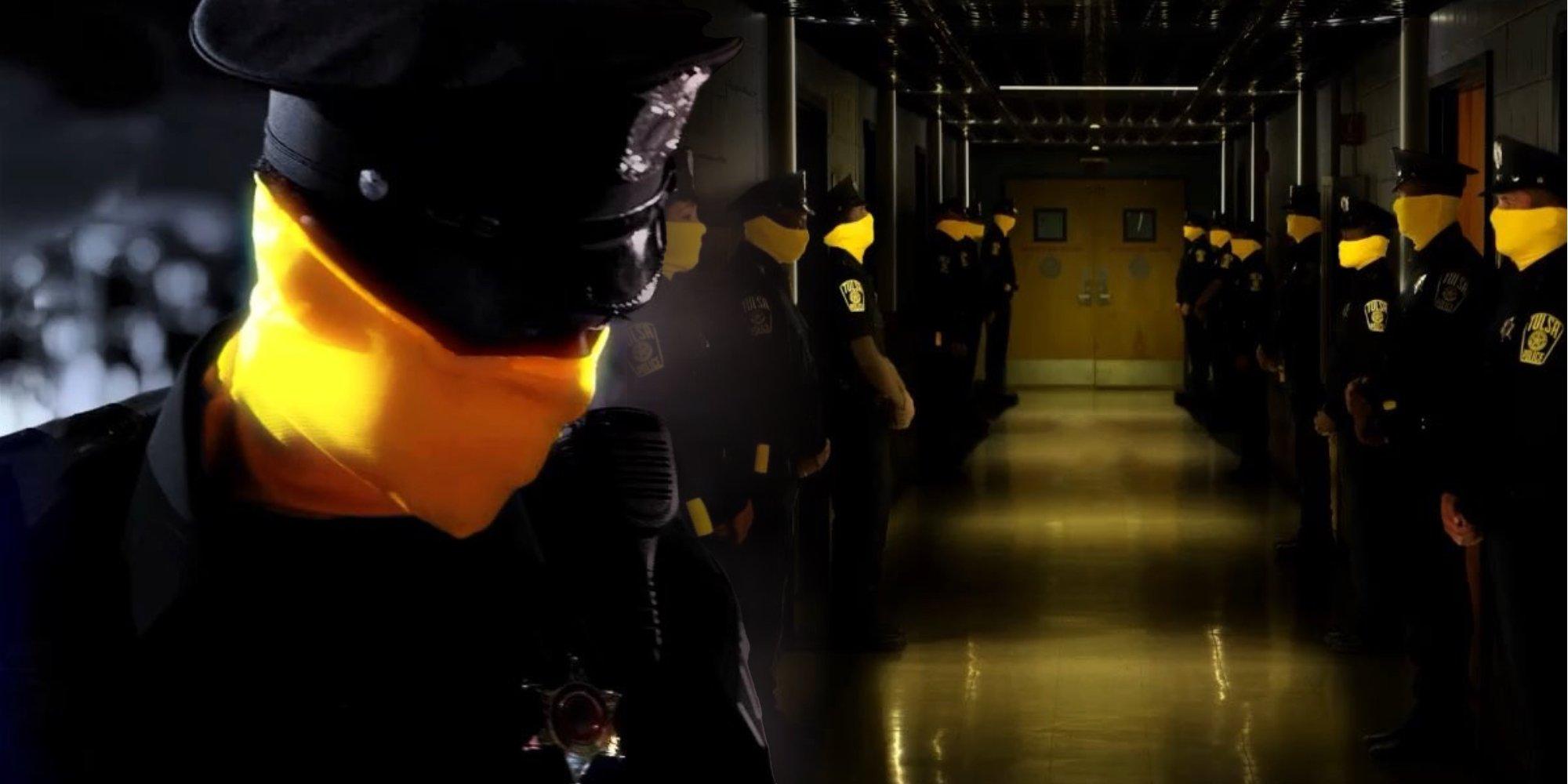 HBO's Watchmen TV Series Image Assemble A Masked Police