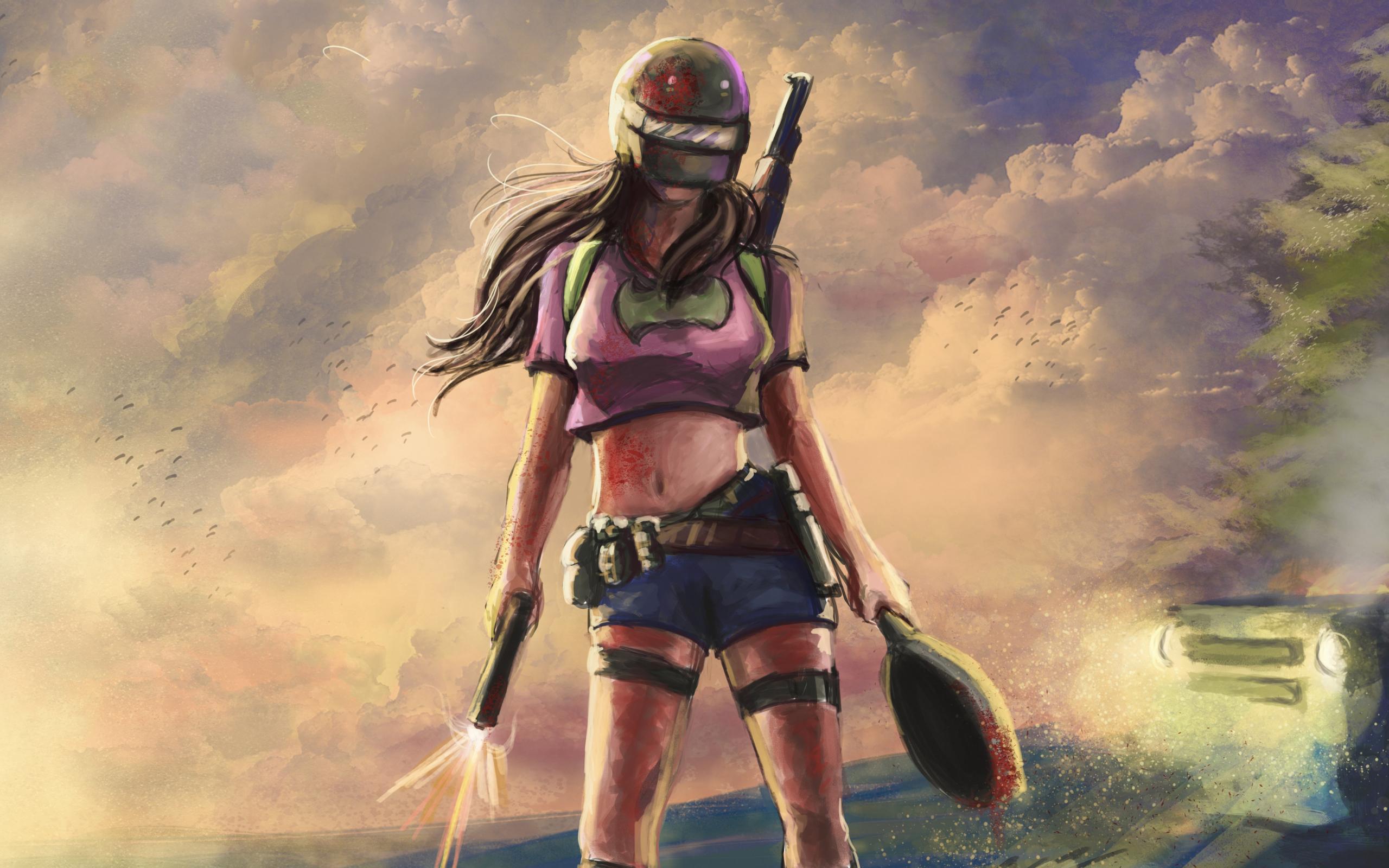 Wallpaper of Playerunknown's Battlegrounds, Woman Warrior