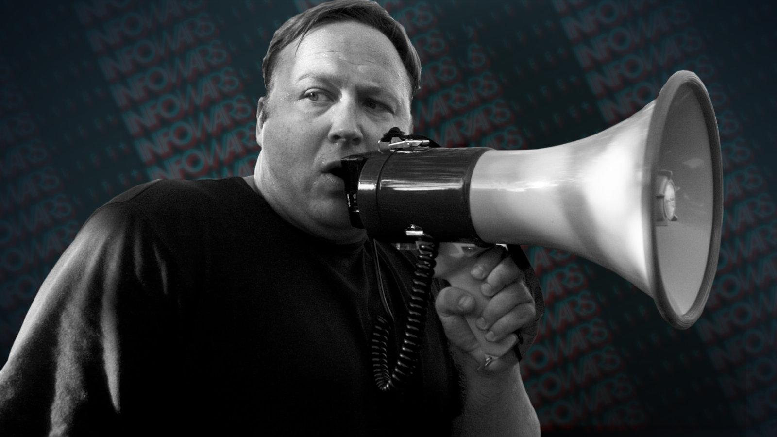 Fans of Infowars don’t just buy in to the conspiracy theories peddled by Alex Jones, they actually buy. Mr. Jones has amassed a fortune by pitching health products and weapons components as antidotes