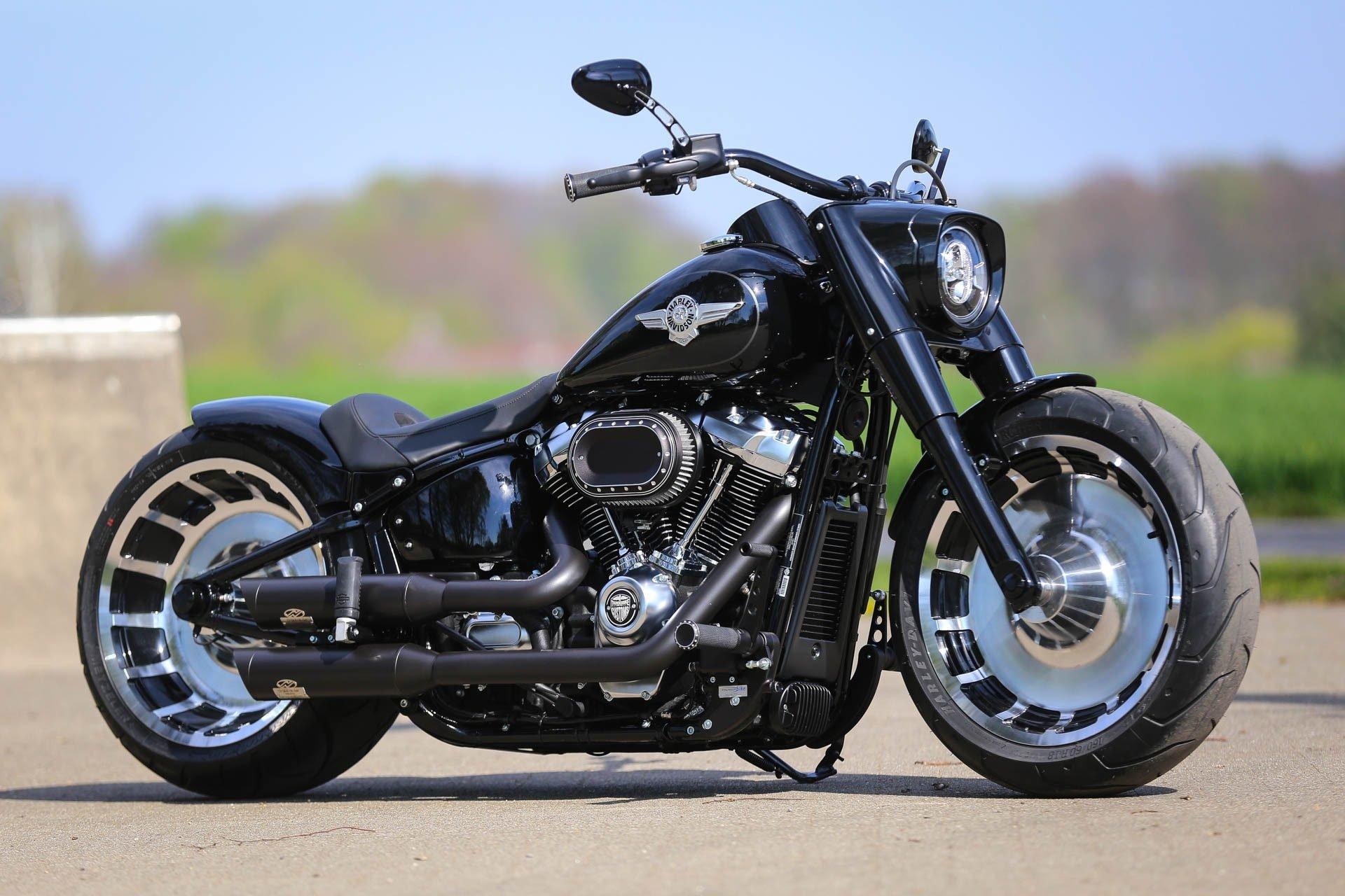 Harley Davidson Fat Boy Wallpapers Wallpaper Cave