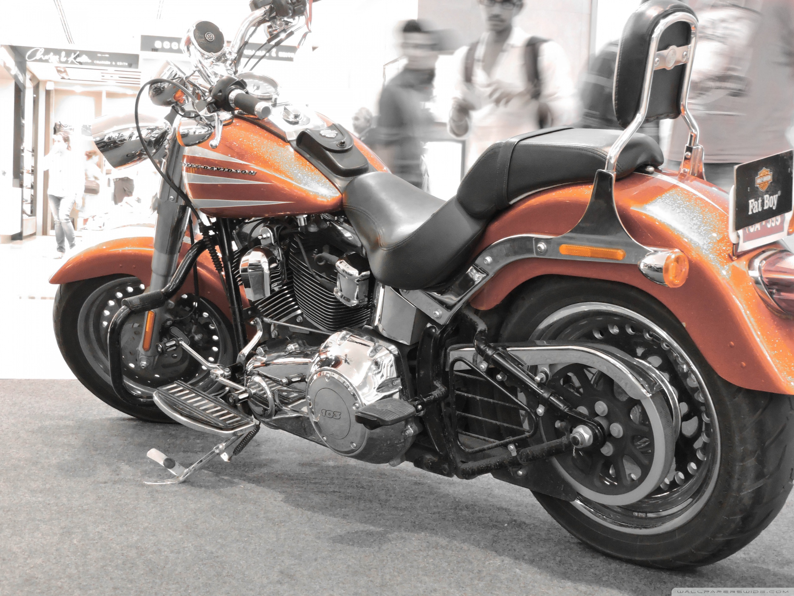 Harley Davidson Fat Boy ❤ 4K HD Desktop Wallpaper for