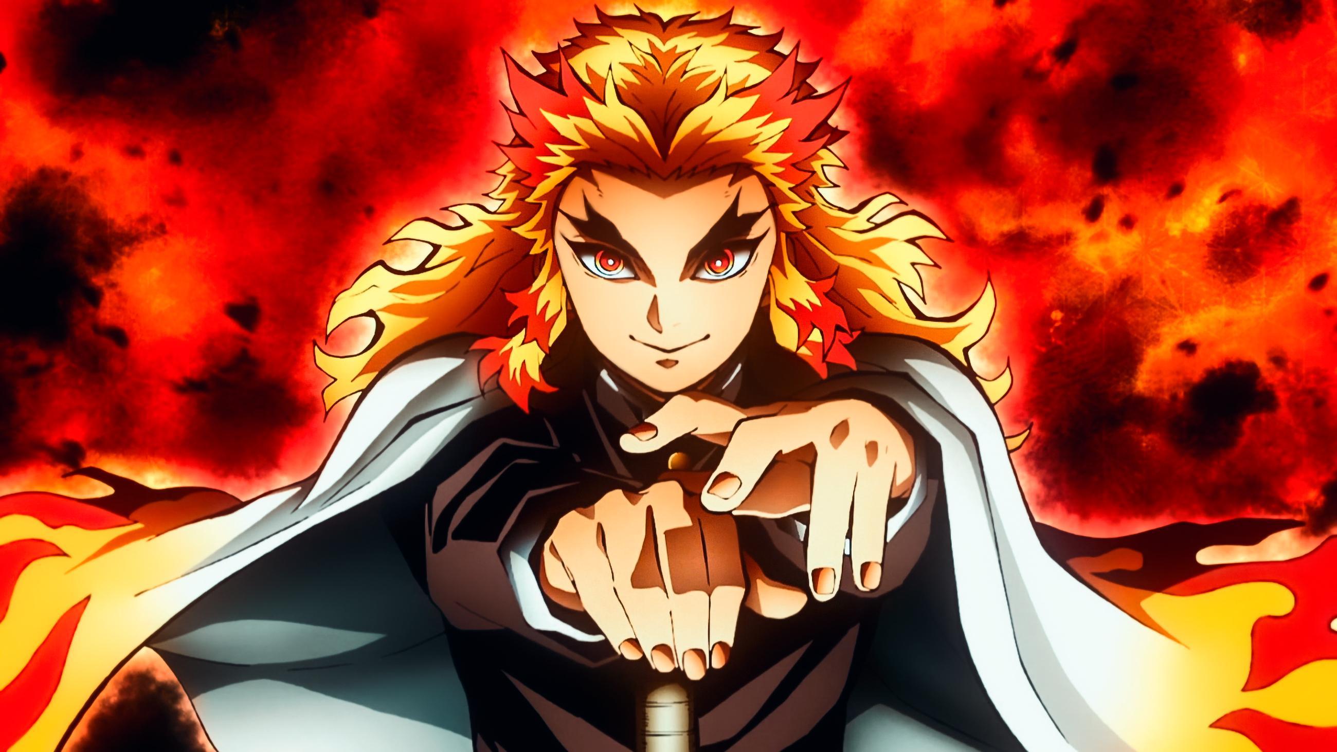 Kyojuro Rengoku Wallpaper, HD Anime 4K Wallpaper, Image