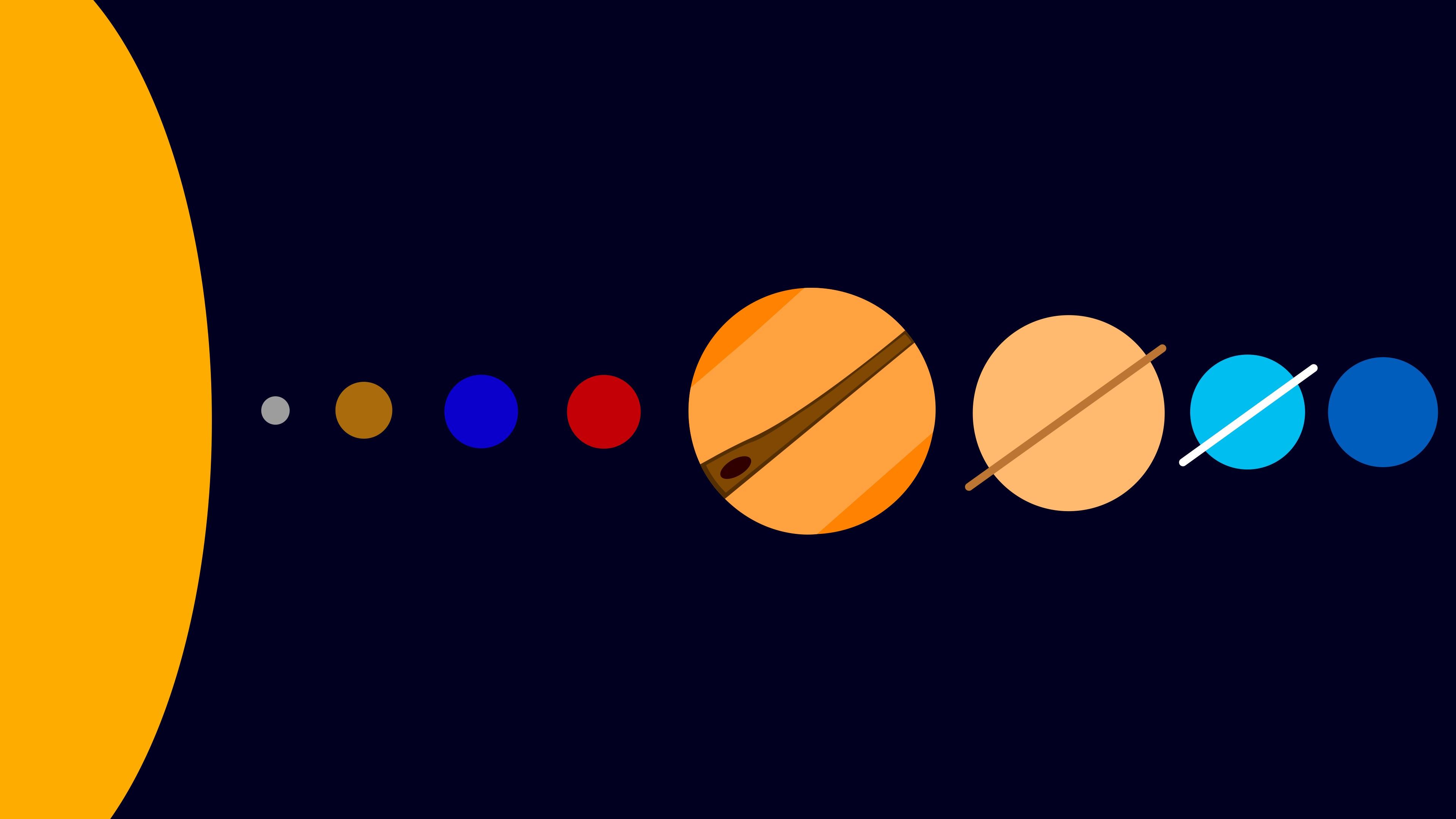 4k Solar System Wallpaper