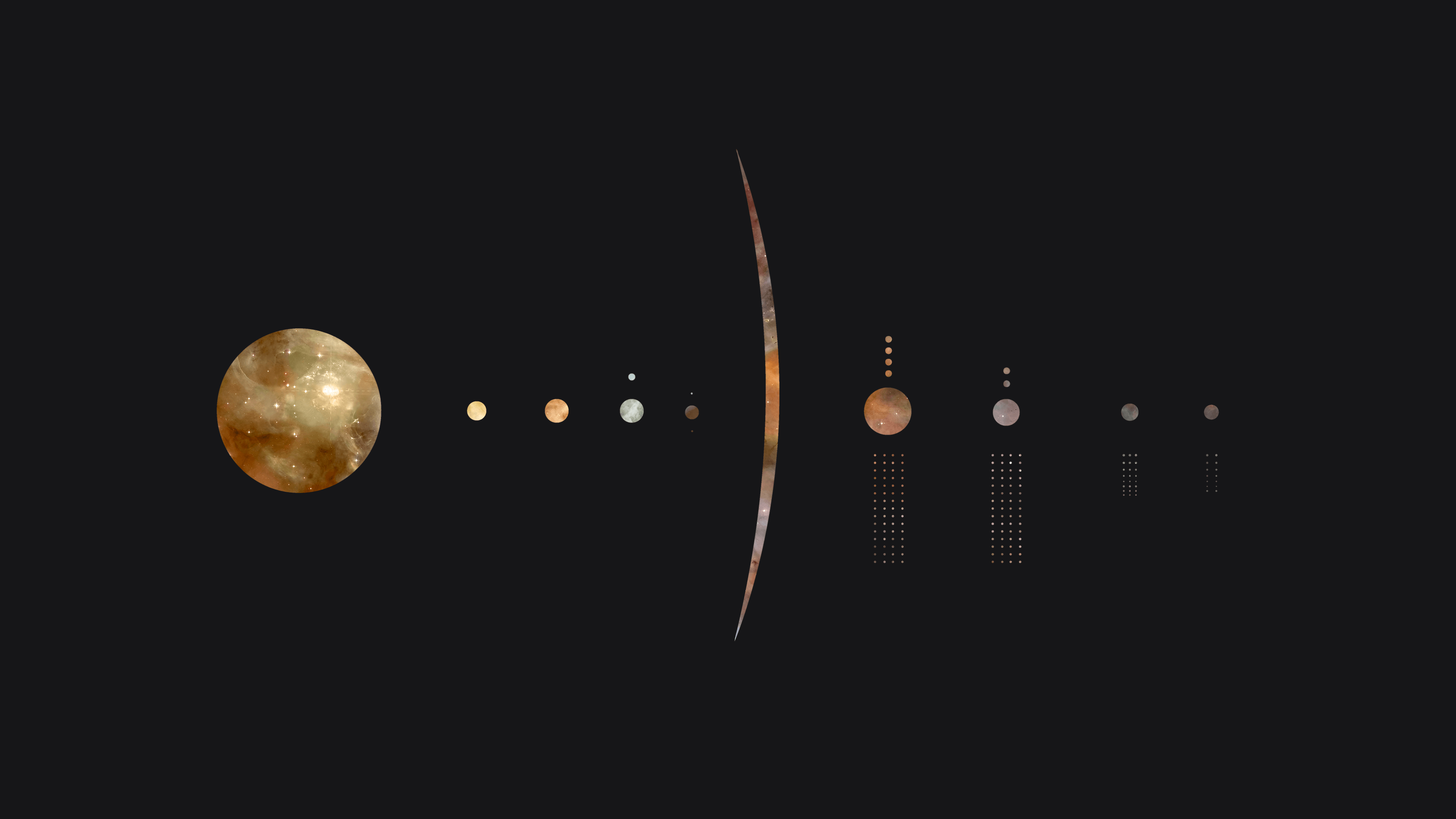 minimalistic solar system [3840x2160]. Solar system wallpaper, Math wallpaper, Computer wallpaper