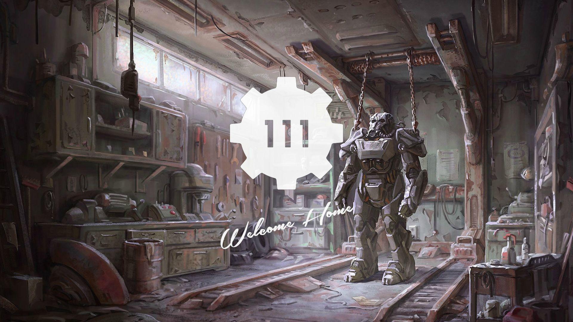 Download 1920x1080 Fallout Power Armor, Vault 111