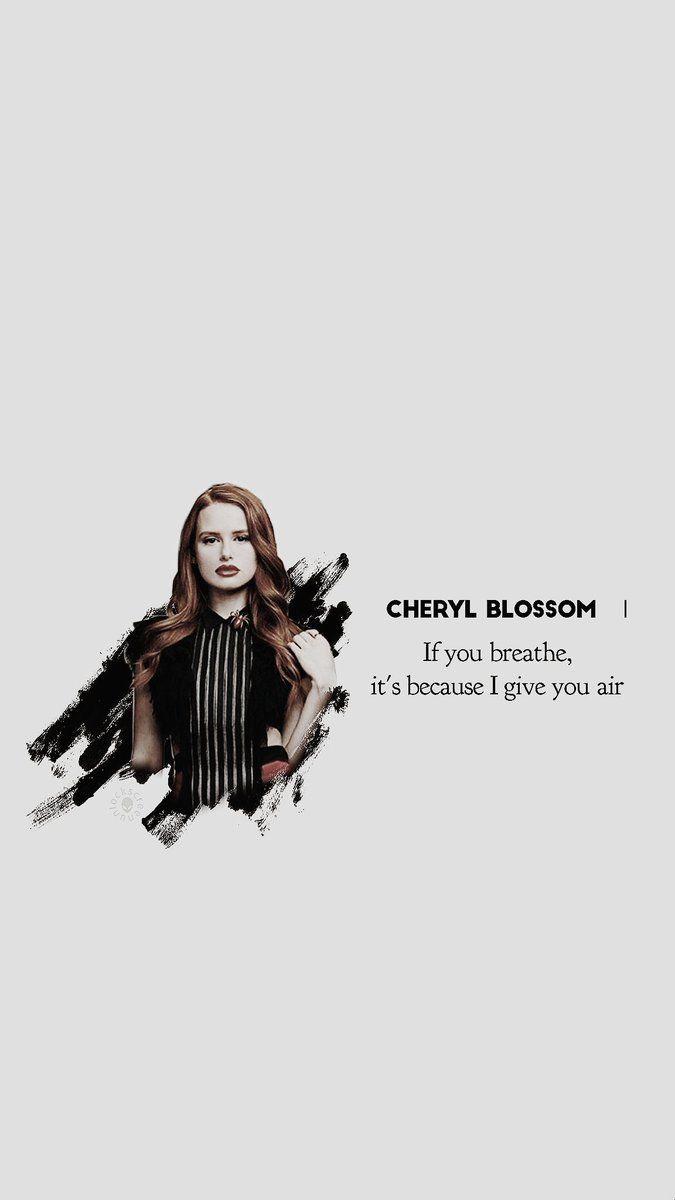 Cheryl Blossom lockscreen made on Twitter