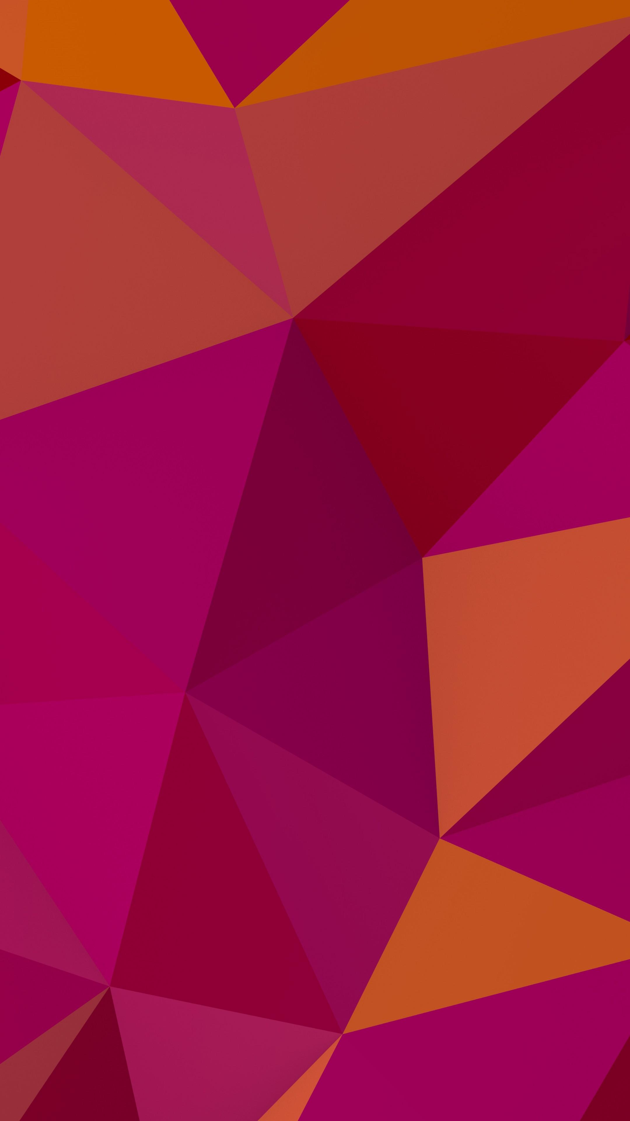 Wallpaper polygon, 4k, 5k wallpaper, 8k, pink, orange