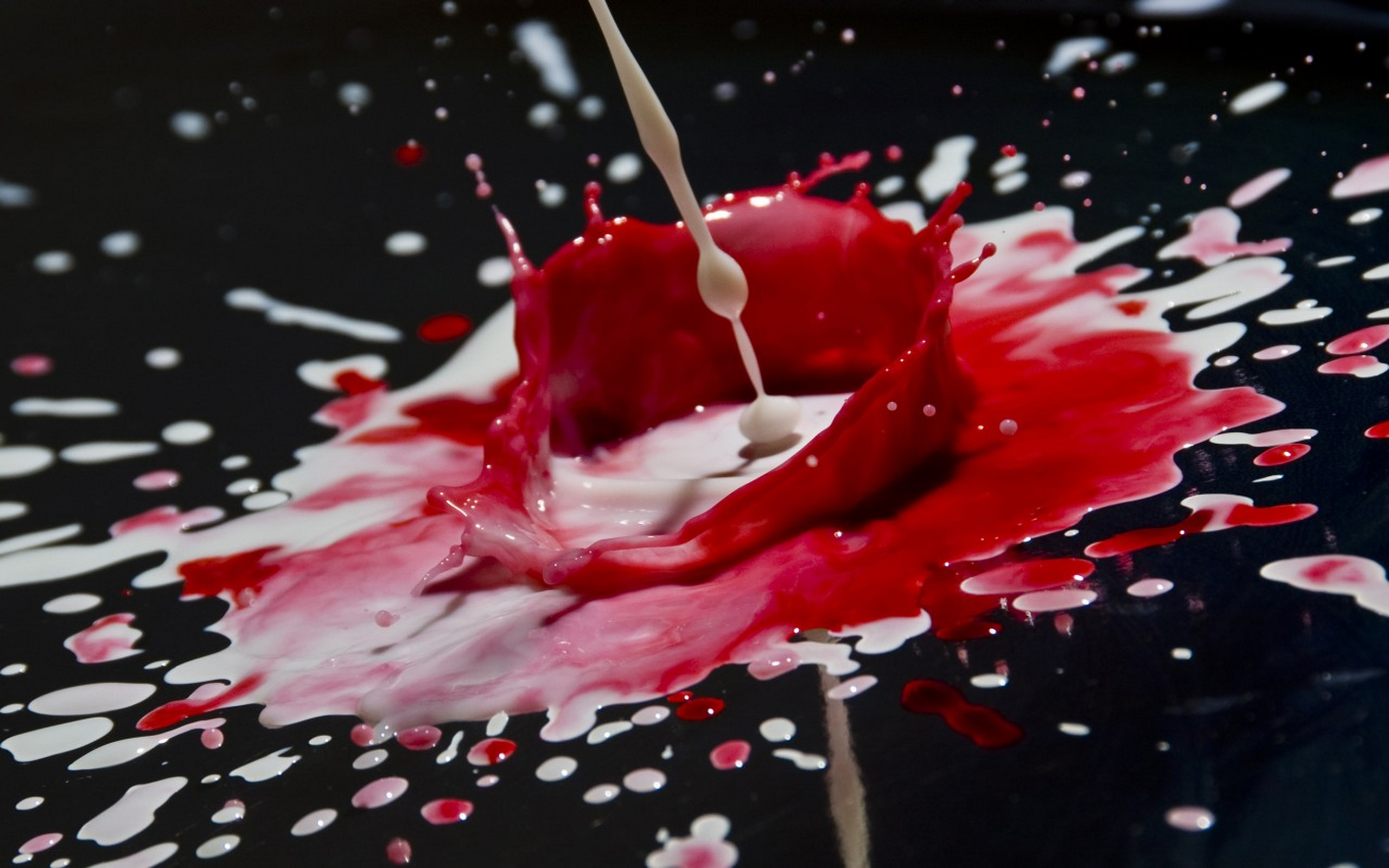 Blending Red and White Colors wallpaper