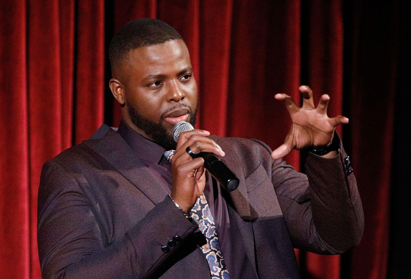 Black Panther' And 'Us' Star Winston Duke Worked As A Gift Wrapper