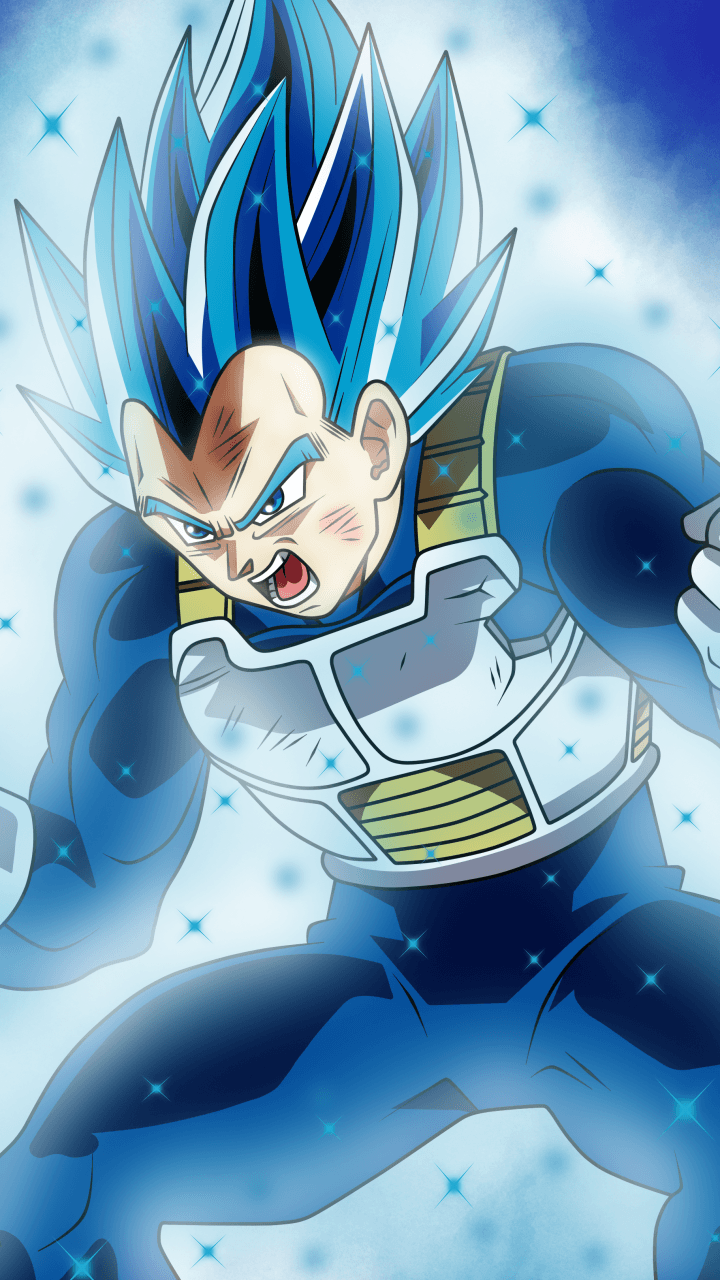 vegeta turns royal blue