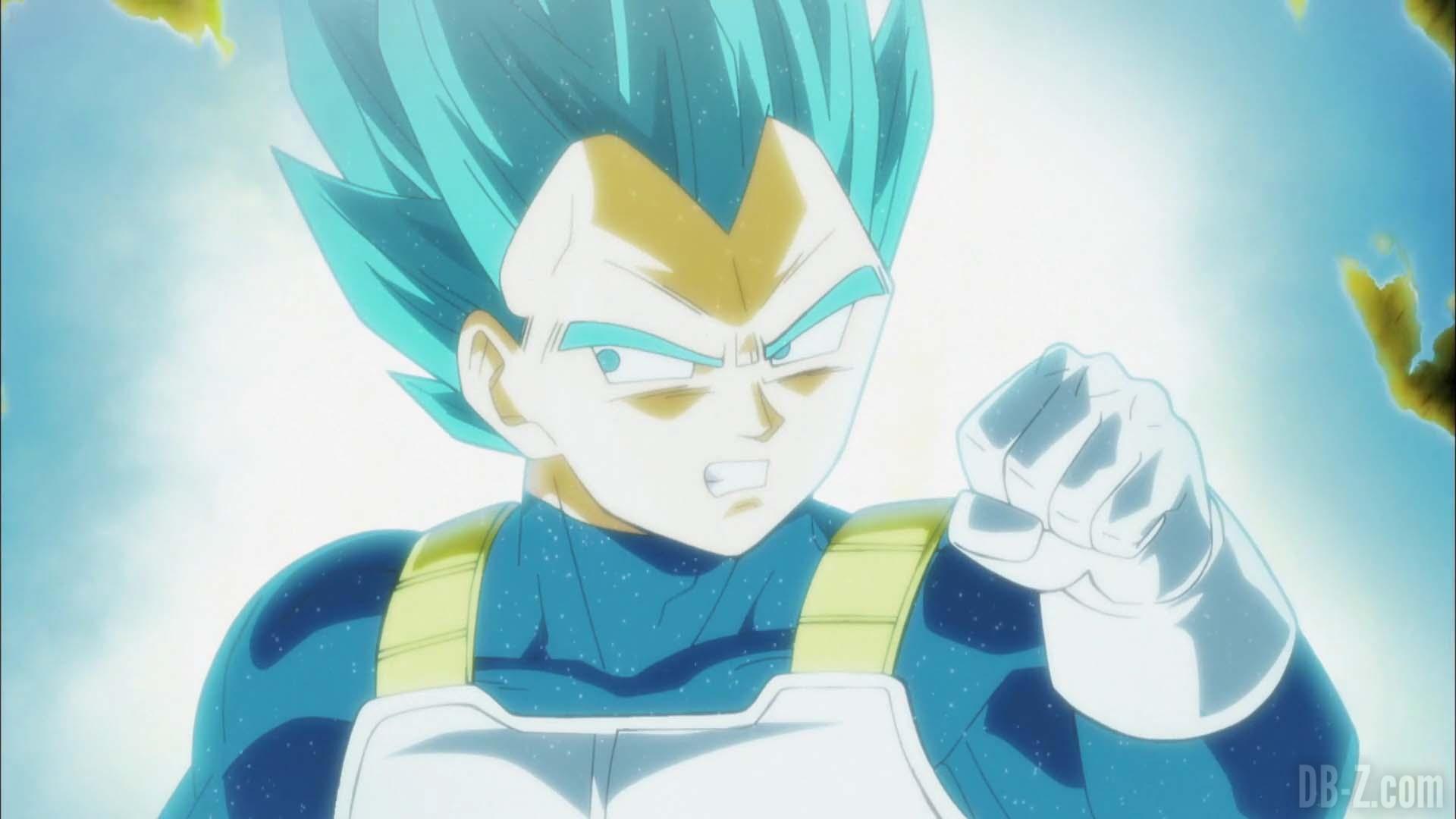 vegeta turns royal blue