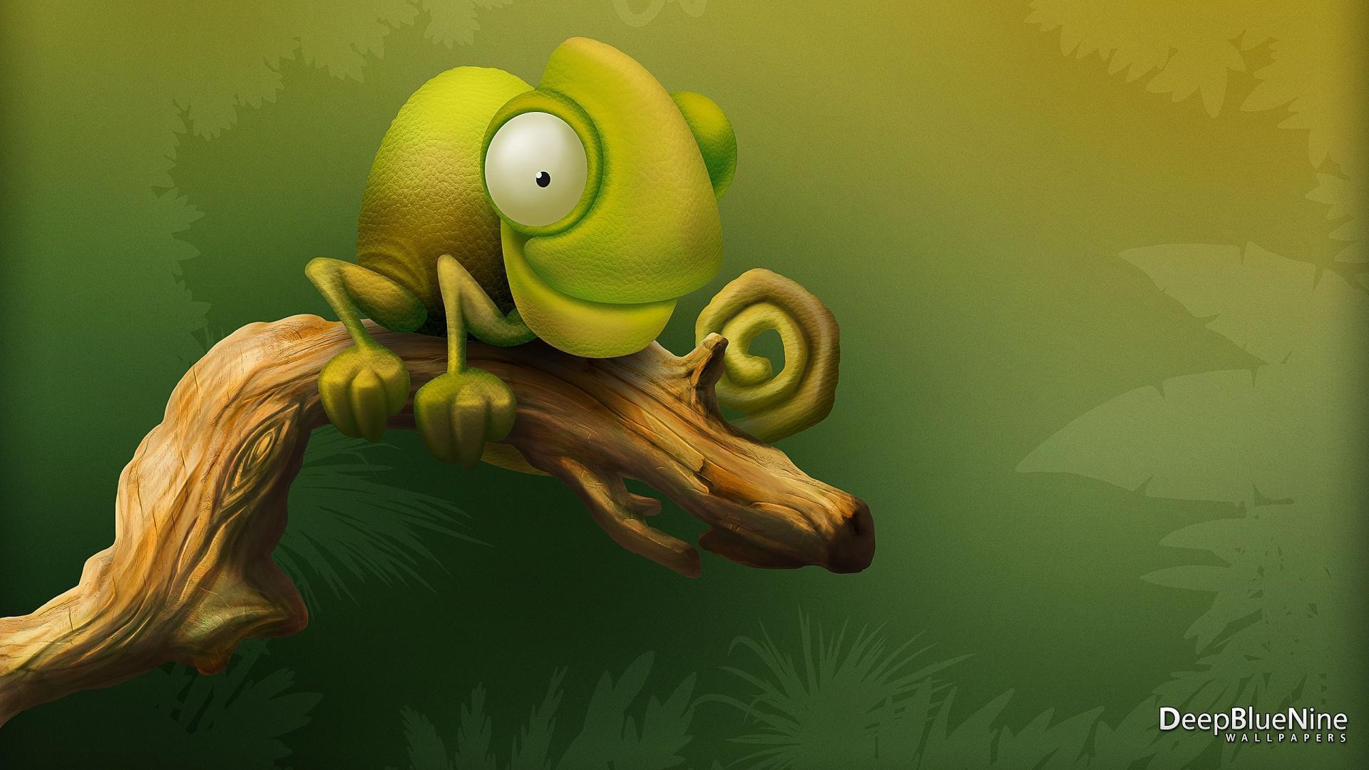 Cute Chameleon HD desktop wallpaper, Widescreen, High