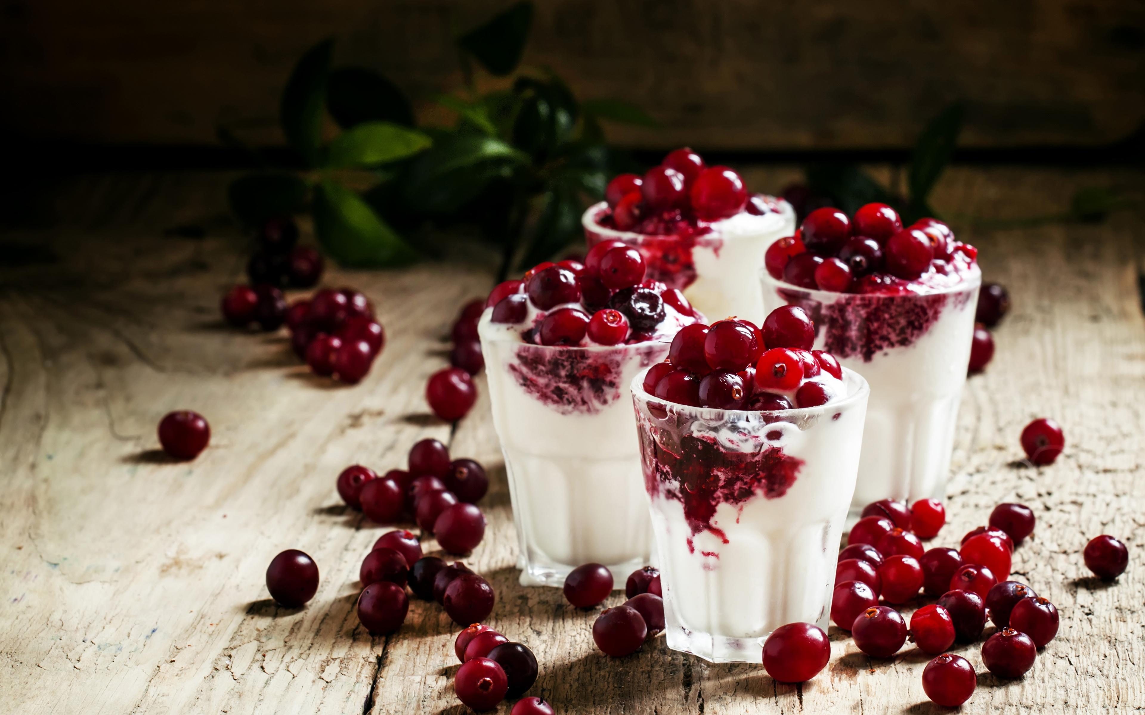 Picture Cranberry Ice cream Highball glass Food Sweets