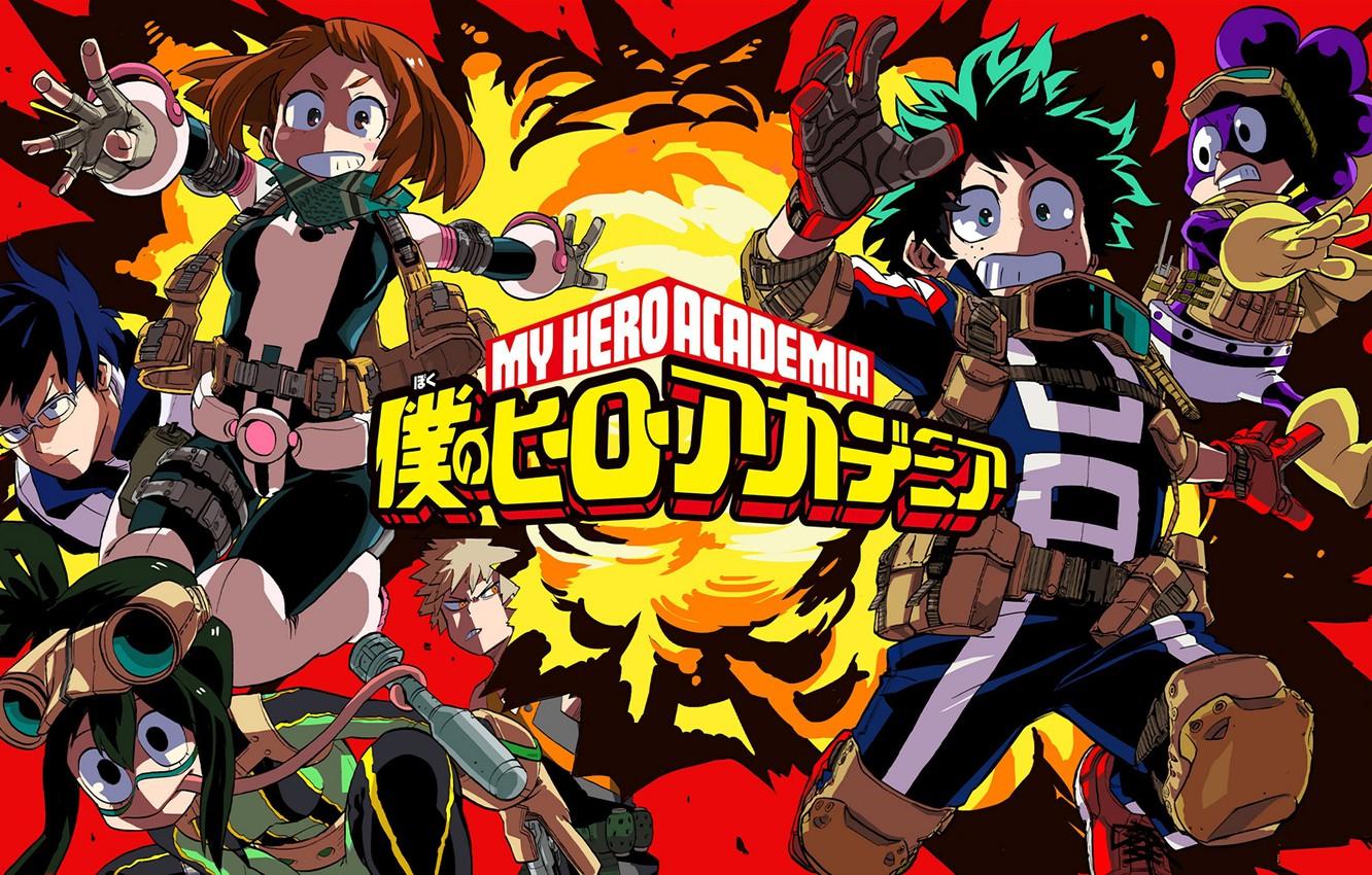 Wallpaper anime, hero, manga, seifuku, kanji, japonese, Boku no