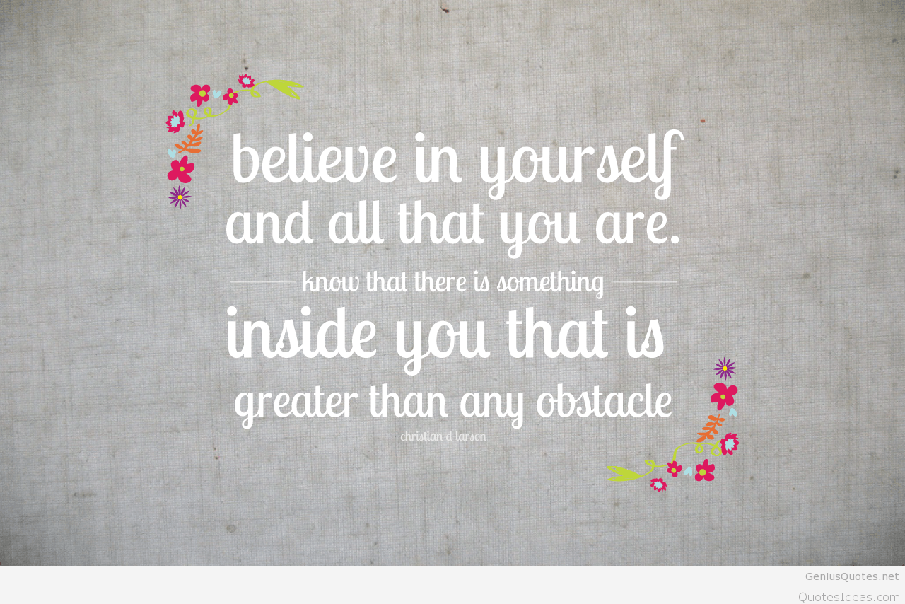 Believe in yourself quote on success