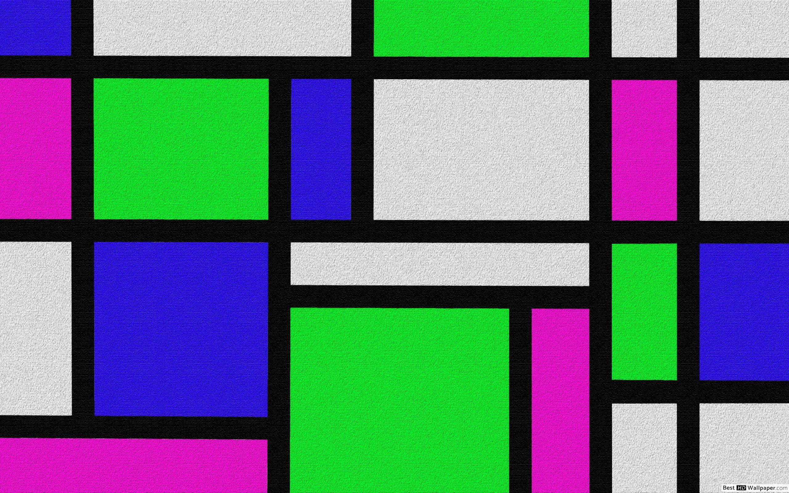 Abstract Mondrian HD wallpaper download