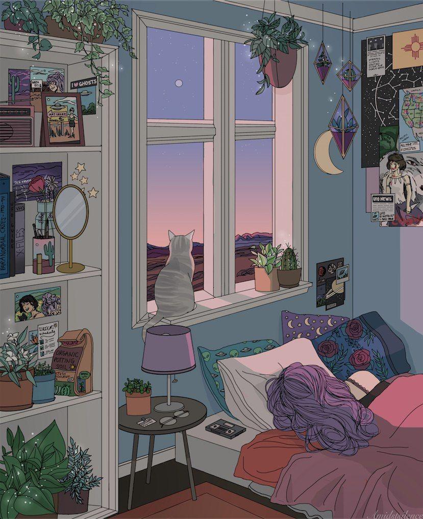  Aesthetic  Anime  Bedroom Wallpapers Wallpaper Cave