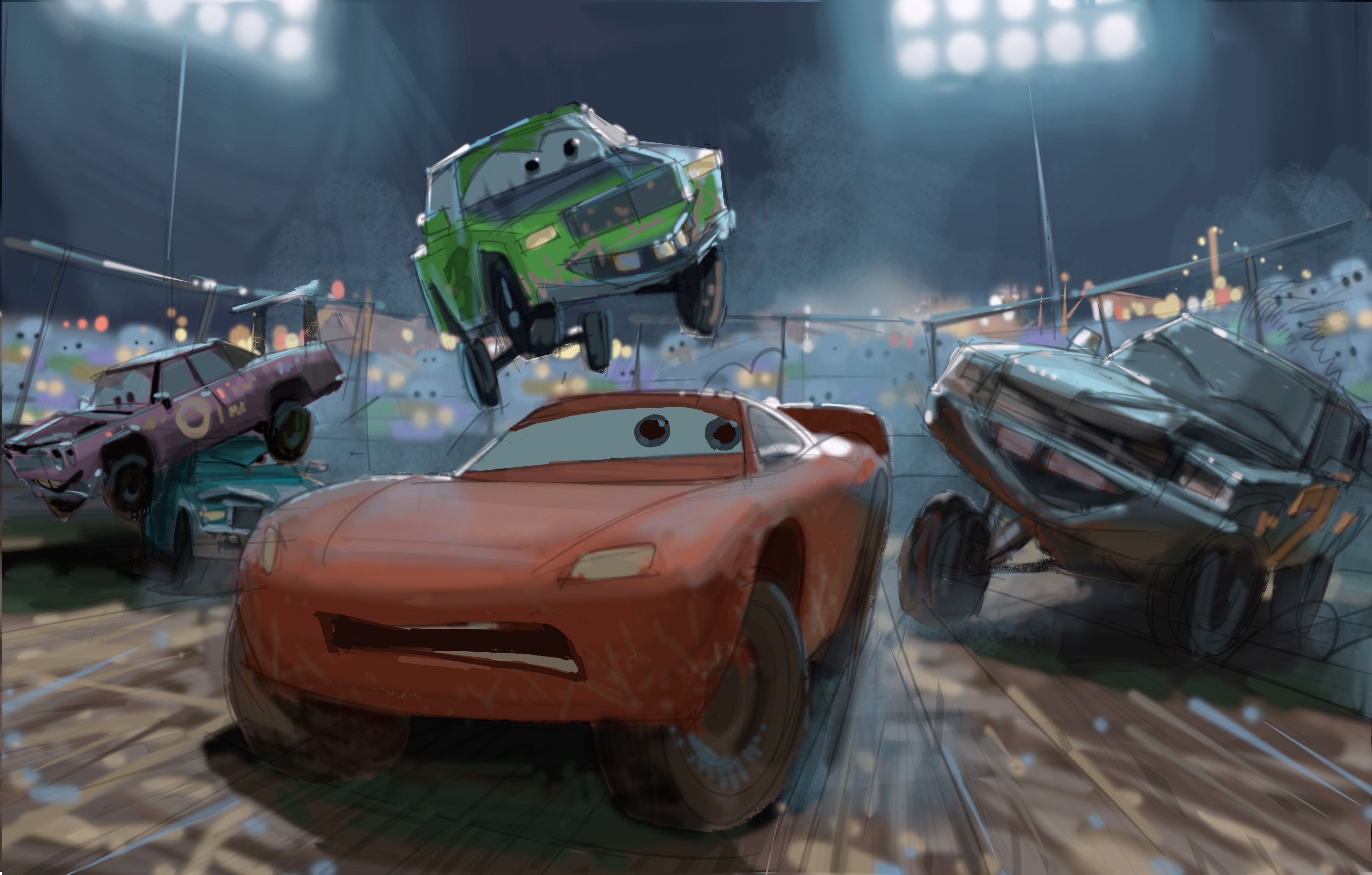 Hd Wallpaper 3 Demolition Derby Free Wallpaper