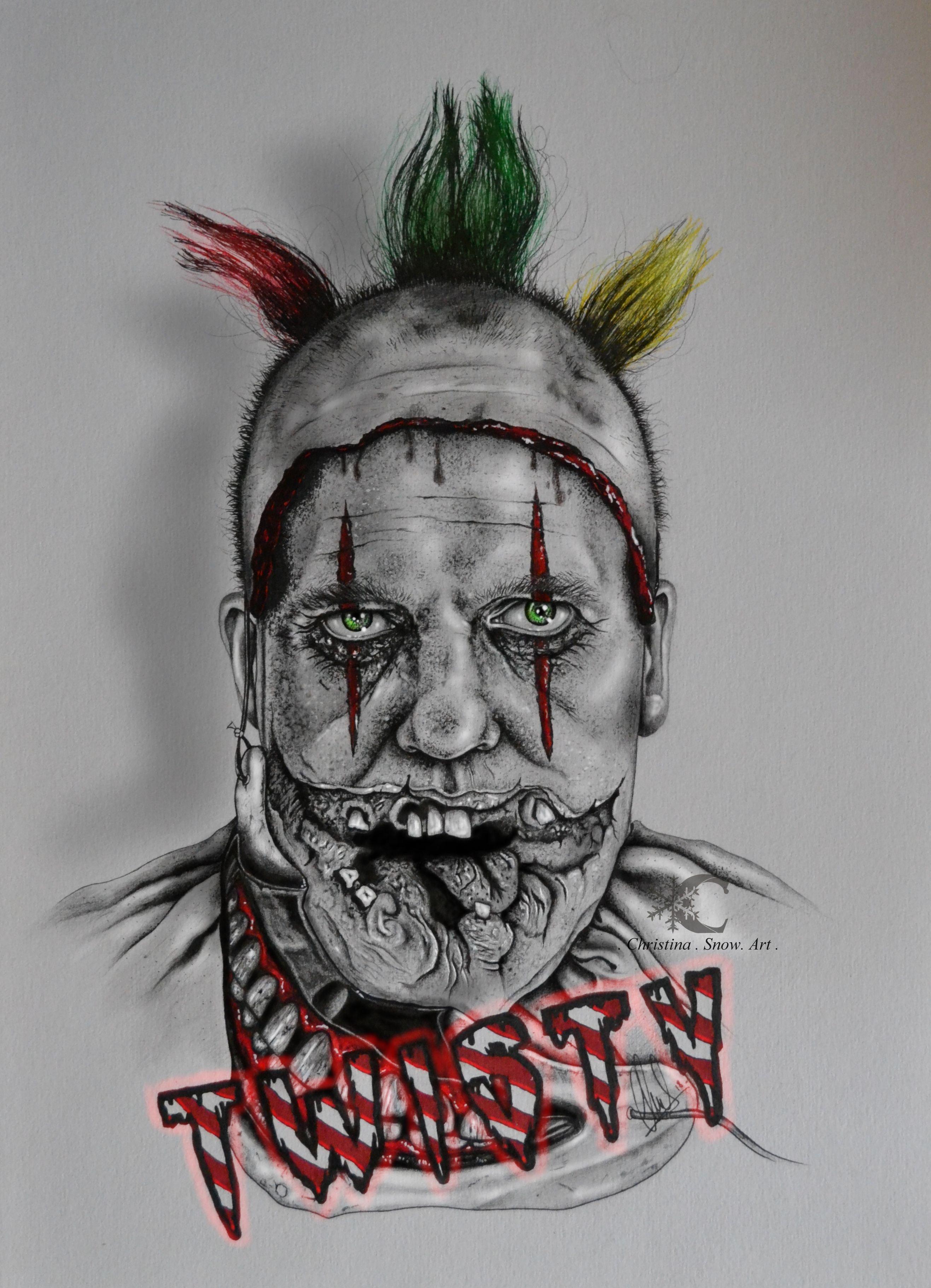 My Artwork on Twisty the Clown ! American Horror Story