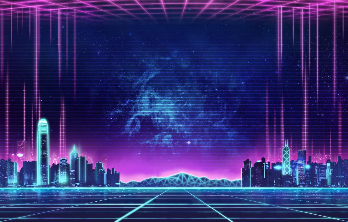 Wallpaper Music, The city, Background, City, 80s, Neon, 80's, Synth, Retrowave, Synthwave, New Retro Wave, Futuresynth, Sintav, Retrouve, Outrun image for desktop, section рендеринг