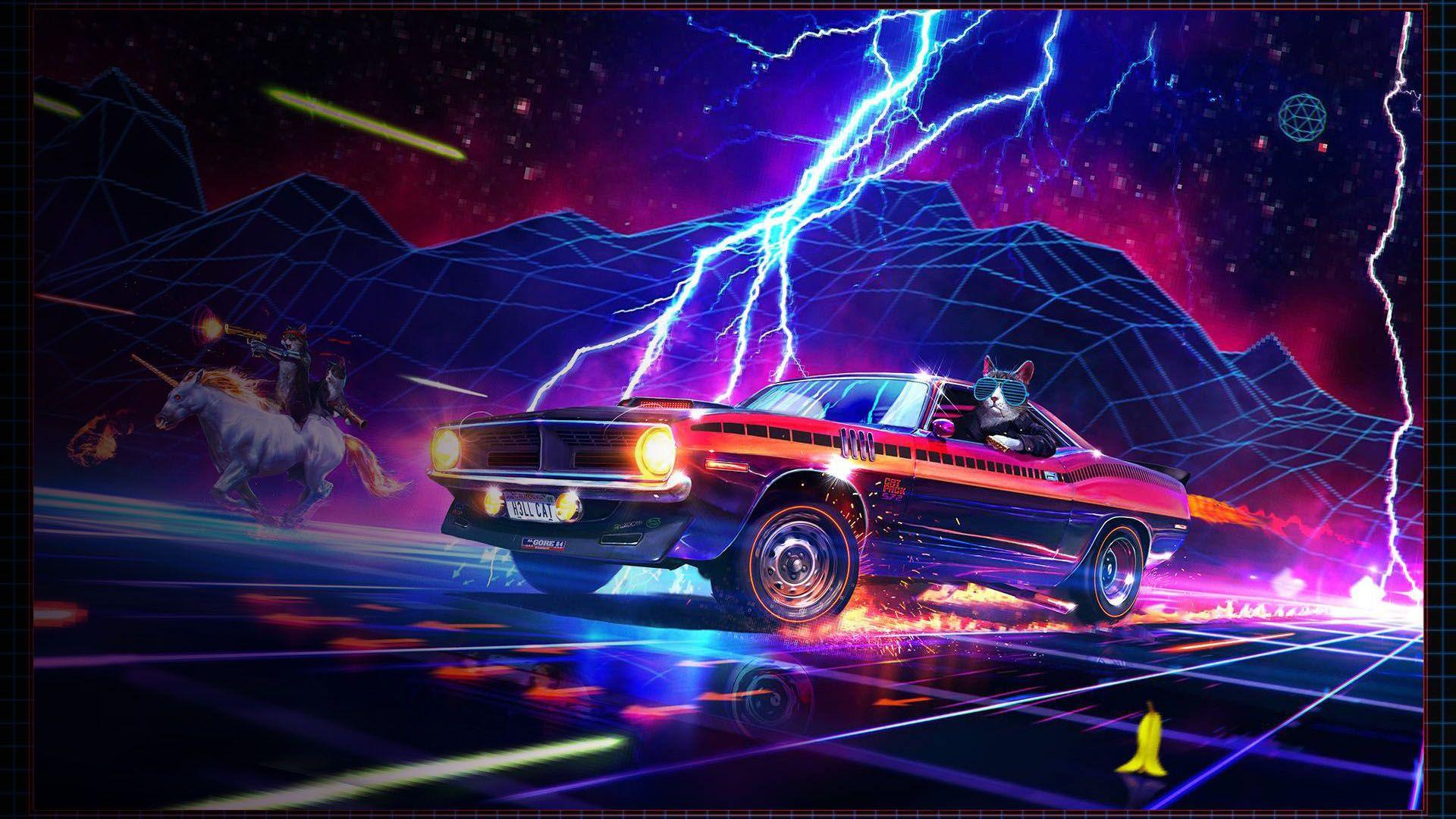 New Retro Wave Wallpaper - (wallpaper collections)