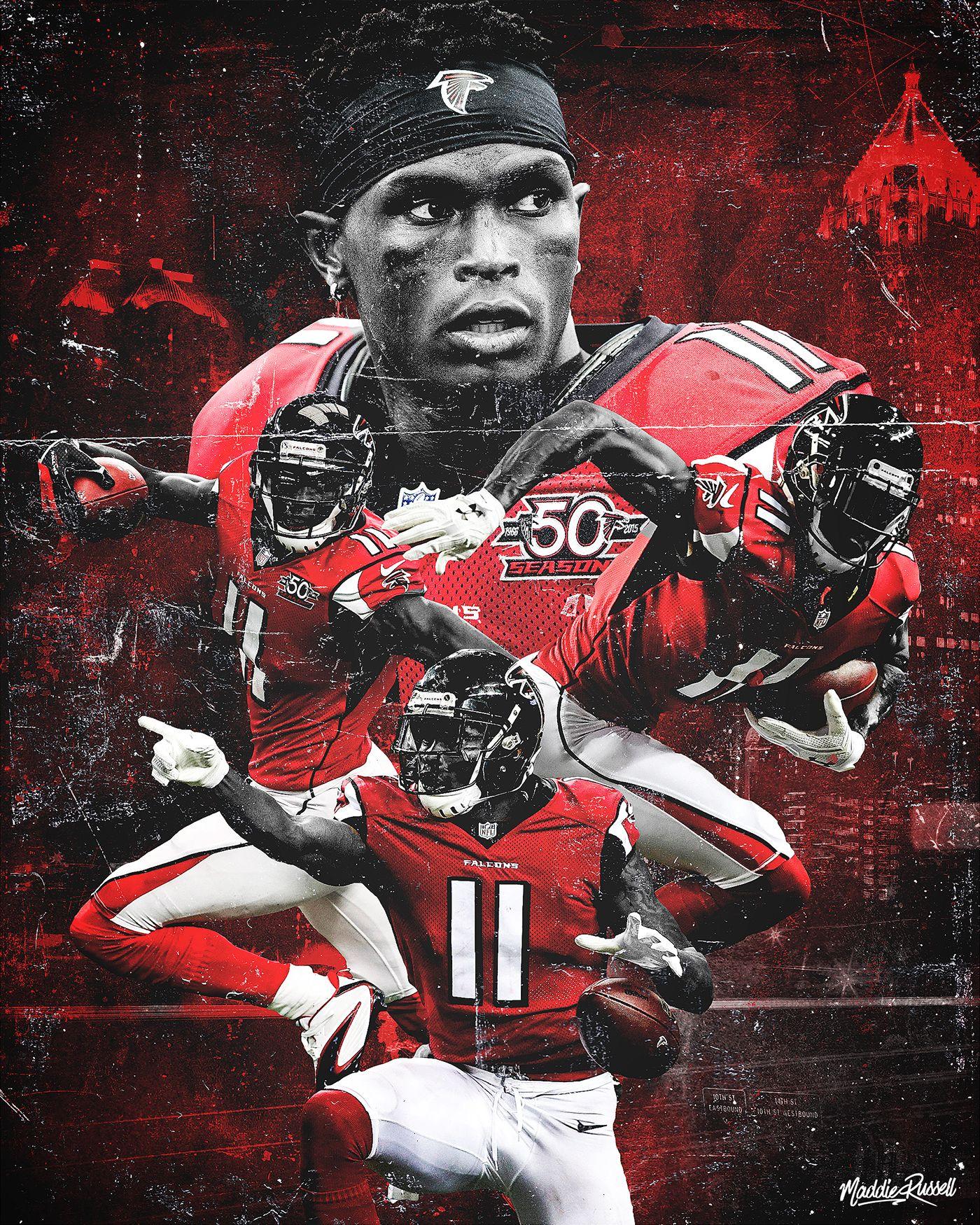 Julio Jones Touchdown Machine Atlanta Falcons Official NFL Football –  Sports Poster Warehouse