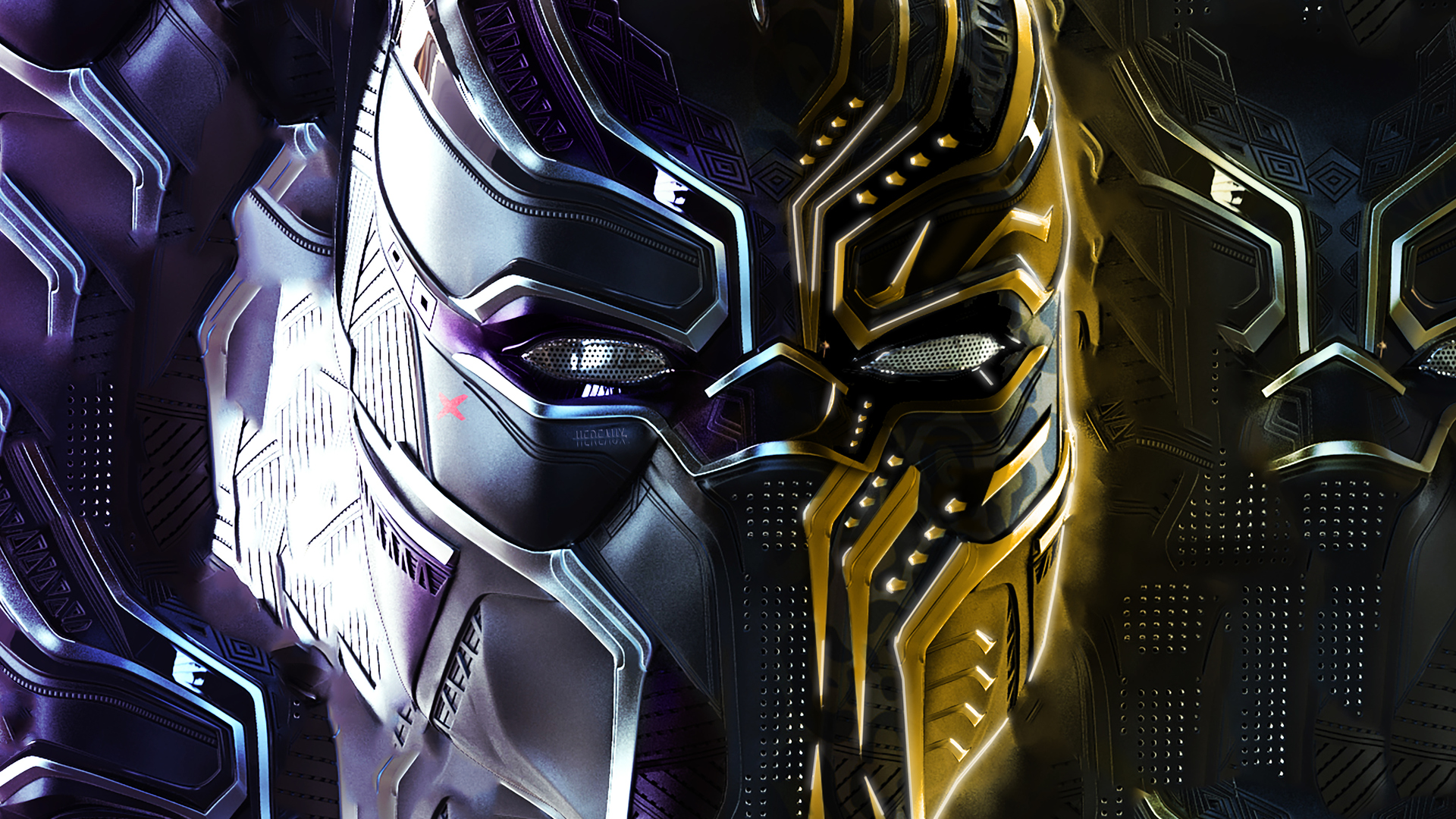 Black Panther And Erik Killmonger Behance Laptop