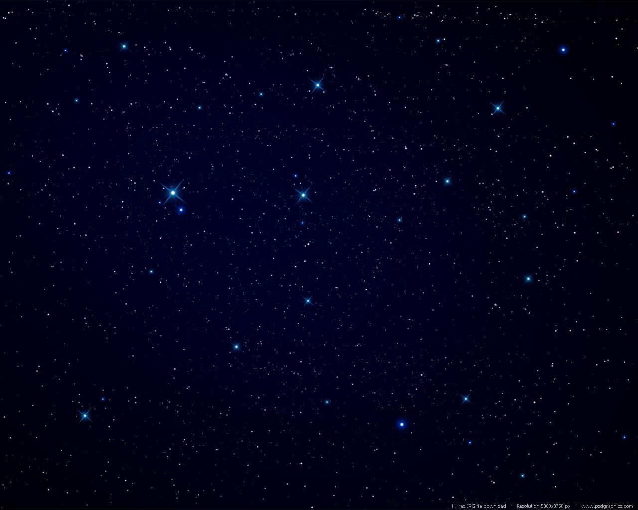 Night sky, stars background
