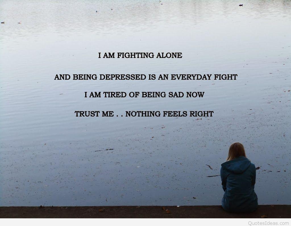 Sad Alone Tumblr Instagral quote for girls