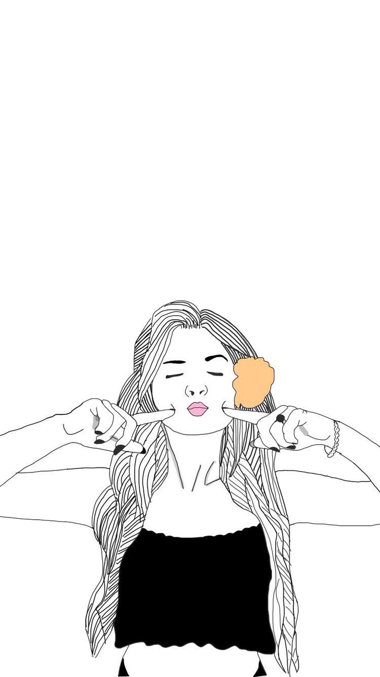 Tumblr girl drawing Ecosia [], Girls Drawing HD phone wallpaper | Pxfuel