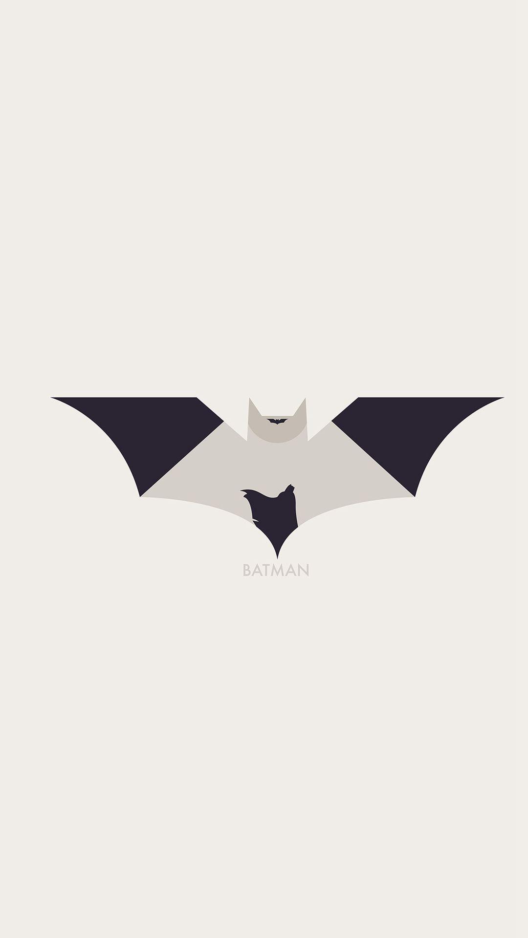 Art Batman Minimal Logo Illust iPhone 8 Wallpaper. Batman