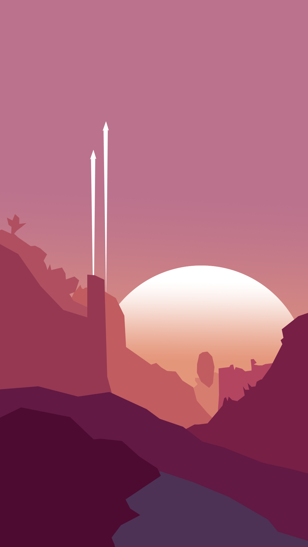 created a minimalist no mans sky phone wallpaper based on a