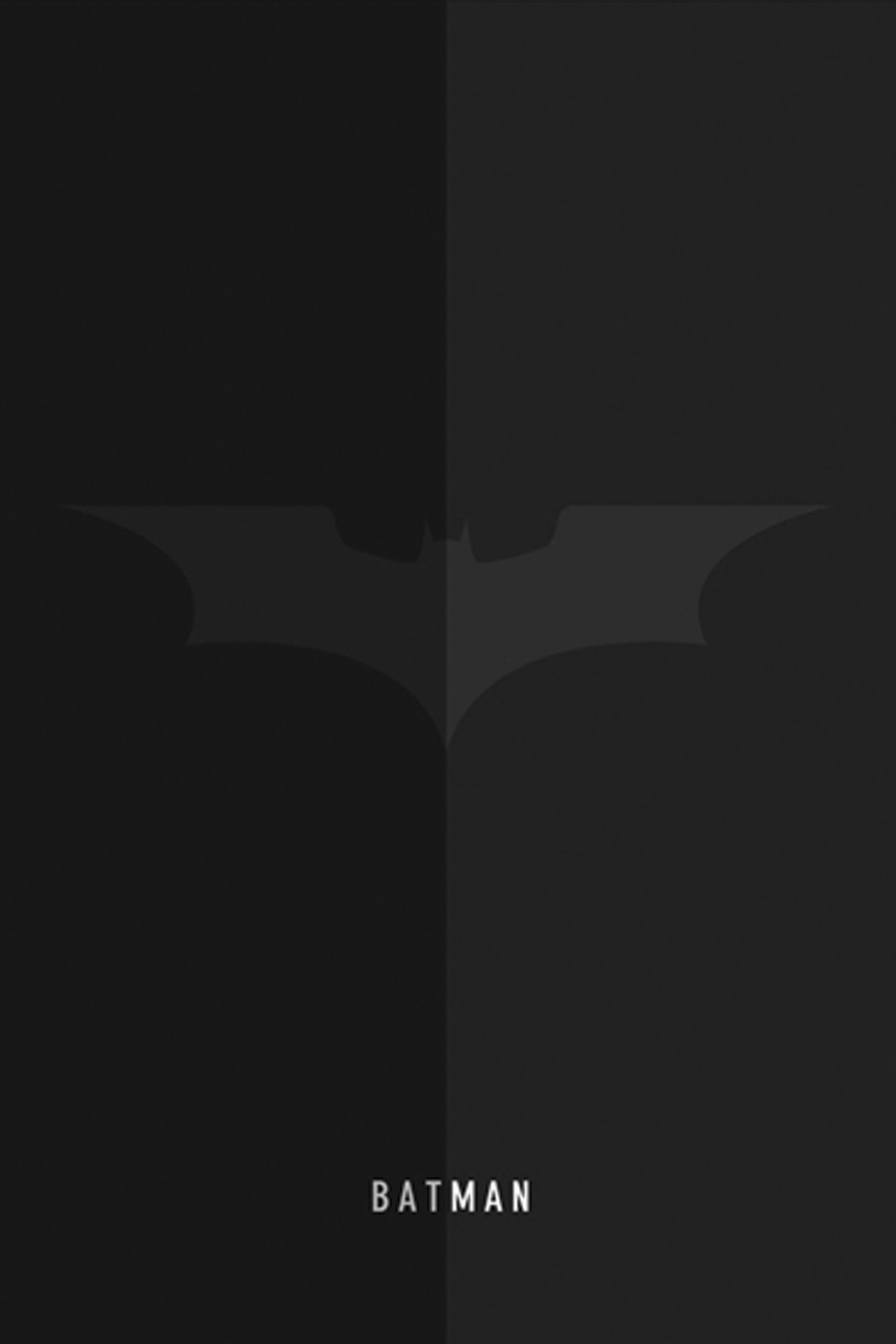 Batman mobile wallpaper minimalist 2560x3840. wallpaper