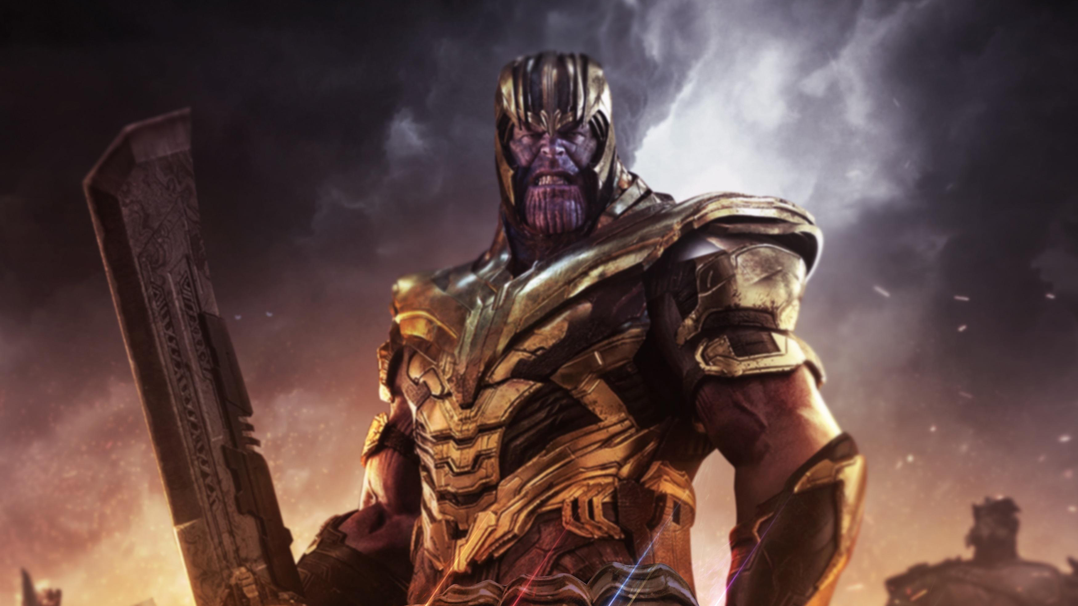Avengers Endgame Thanos, HD Superheroes, 4k Wallpaper
