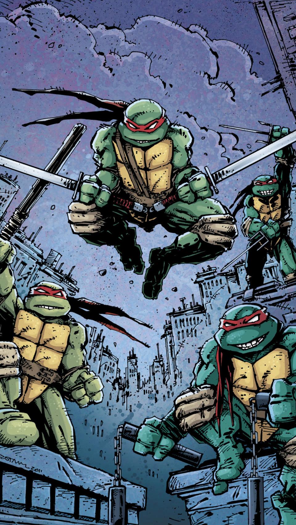 Teenage Mutant Ninja Turtles Idw Comic Iphone Wallpaper