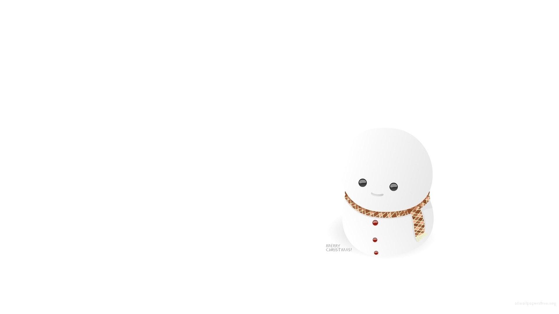 snowman, Minimalism, White Background, Christmas, Black Background Wallpaper HD / Desktop and Mobile Background