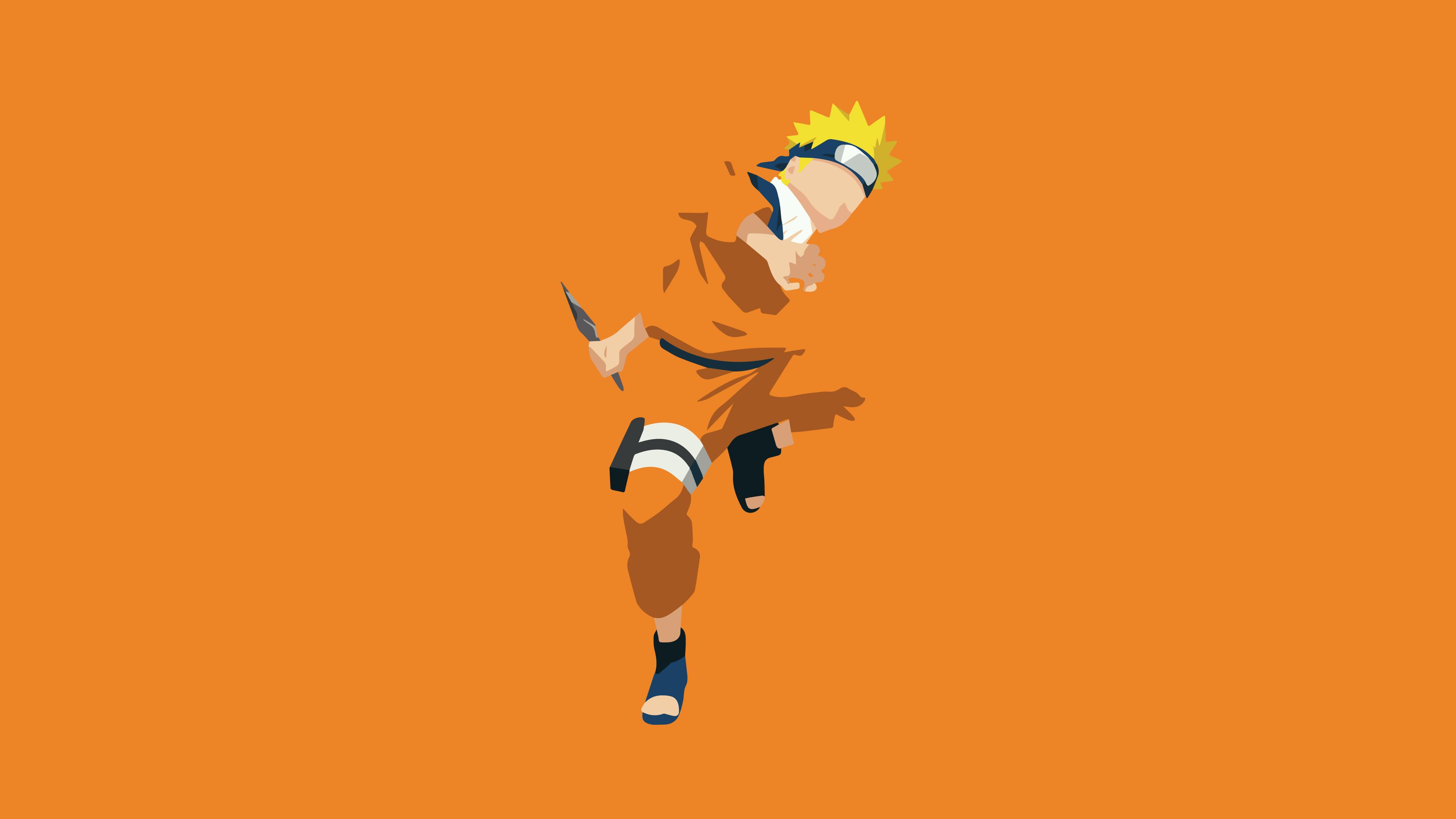 Naruto Uzumaki Minimalist Anime Wallpaper 4k Ultra HD