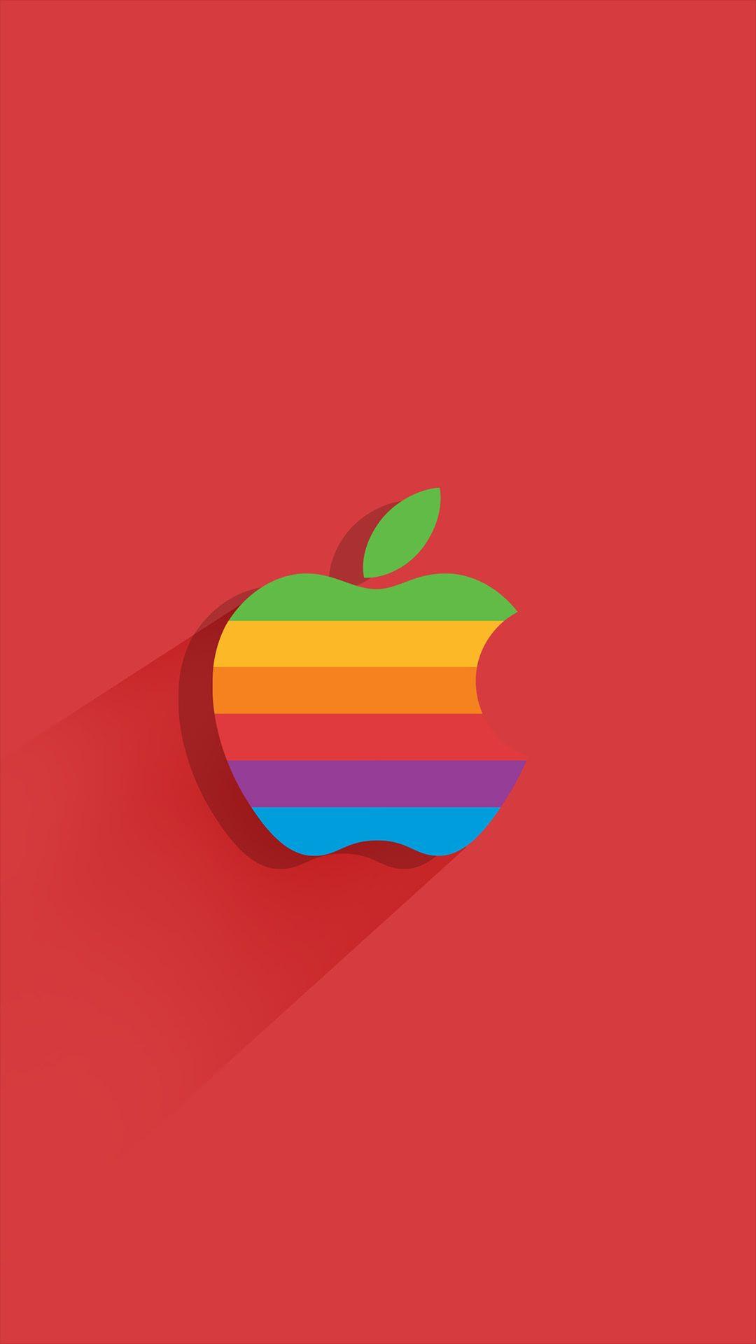 Apple Rainbow logo. Apple logo. Apple logo
