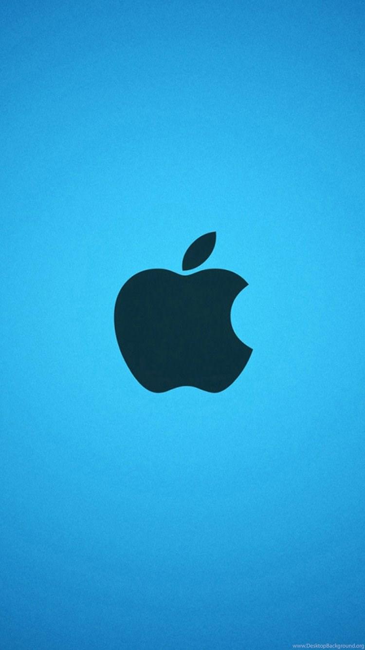 Blue Apple Logo iPhone 6 Wallpaper, iPhone 6 Background
