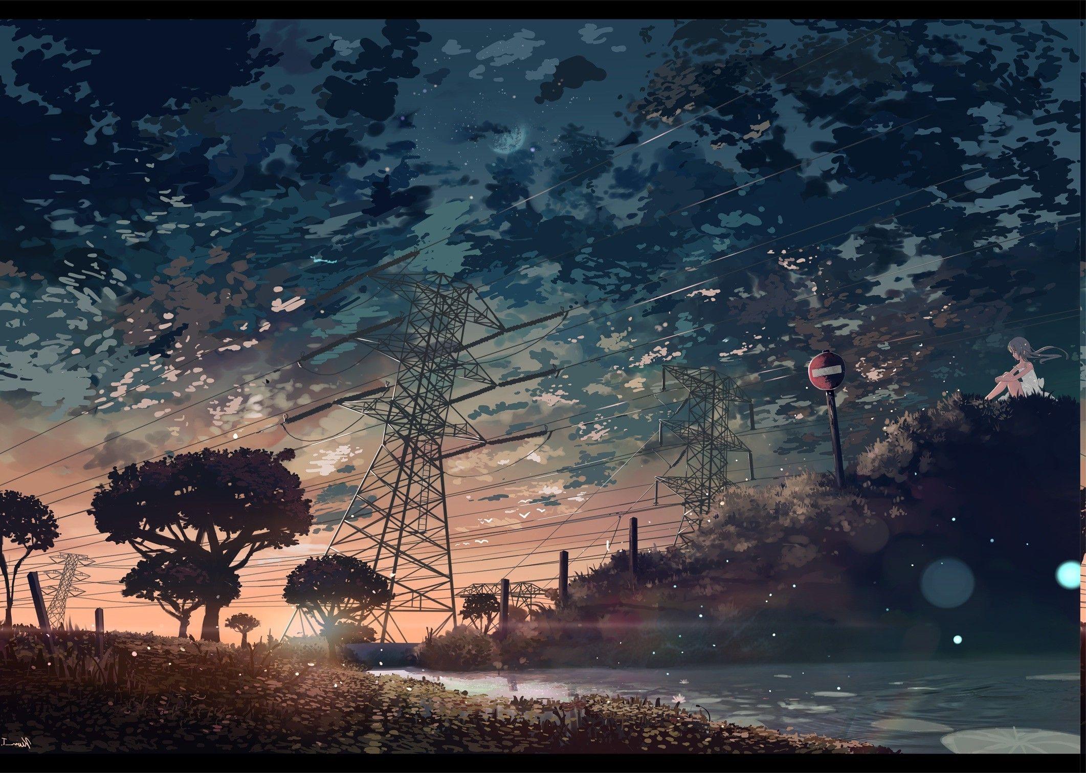 Anime landscape 1080P, 2K, 4K, 5K HD wallpapers free download | Wallpaper  Flare