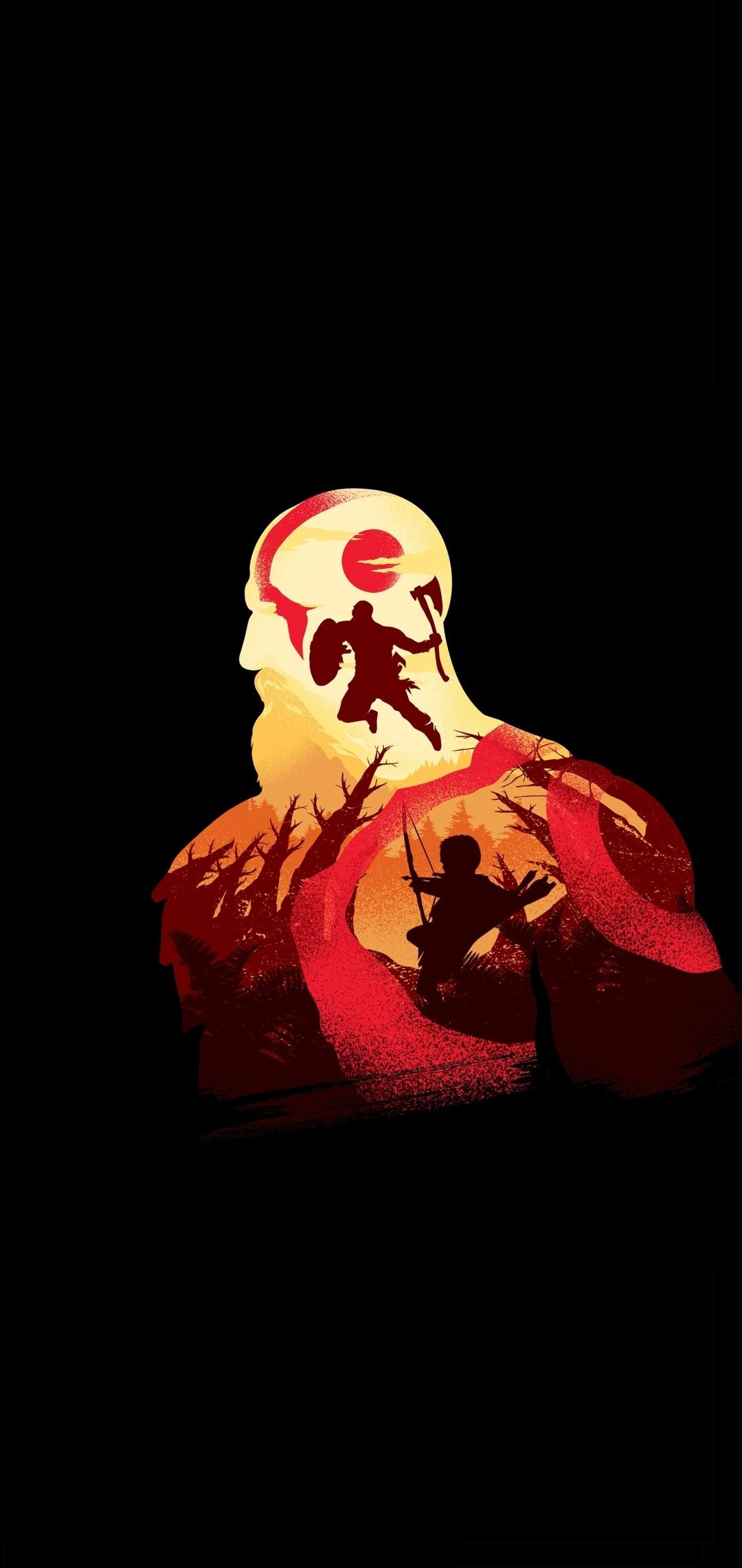 Minimal God Of War Game Artwork 2019 One Plus 6