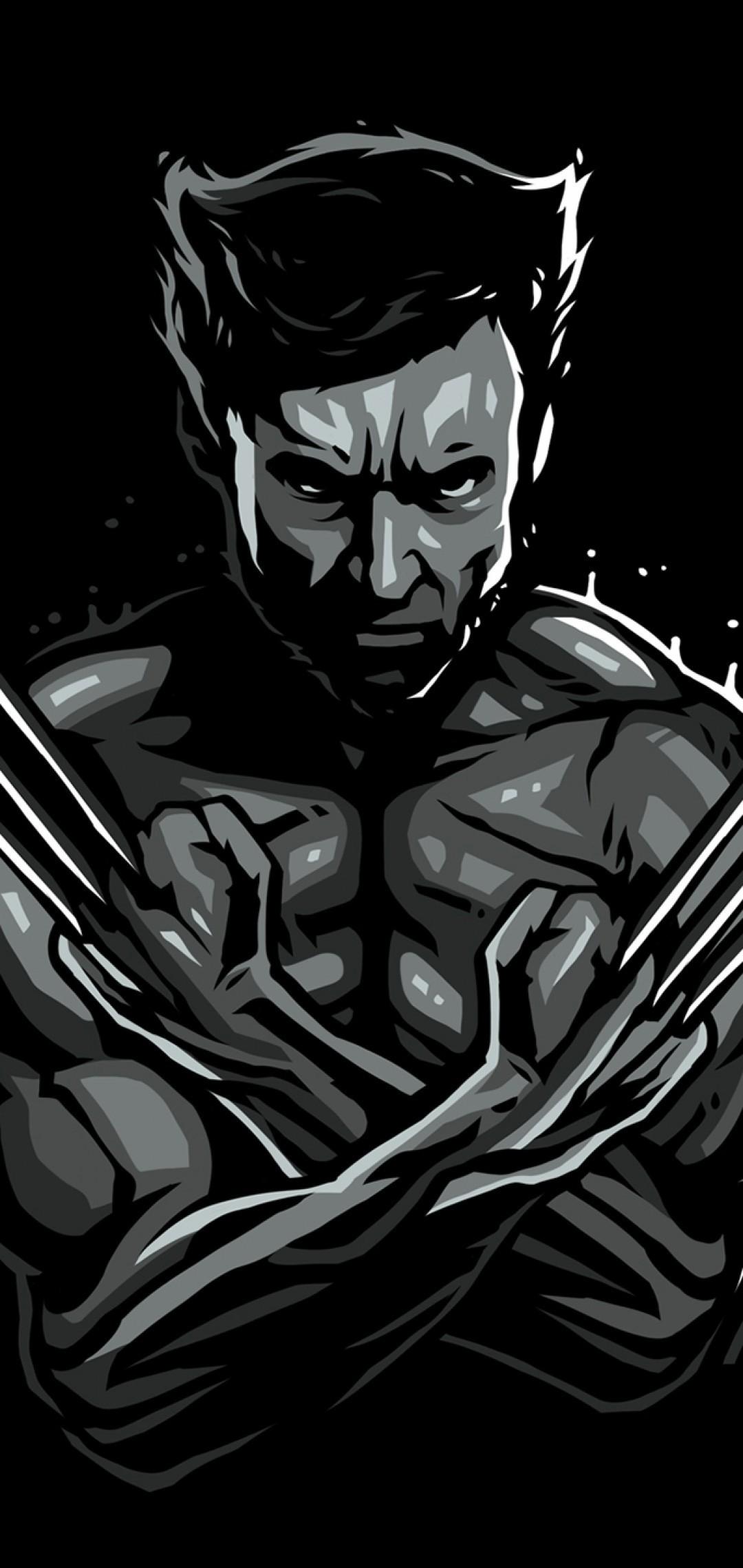 Download 1080x2280 Wolverine, Minimal Wallpaper for Samsung