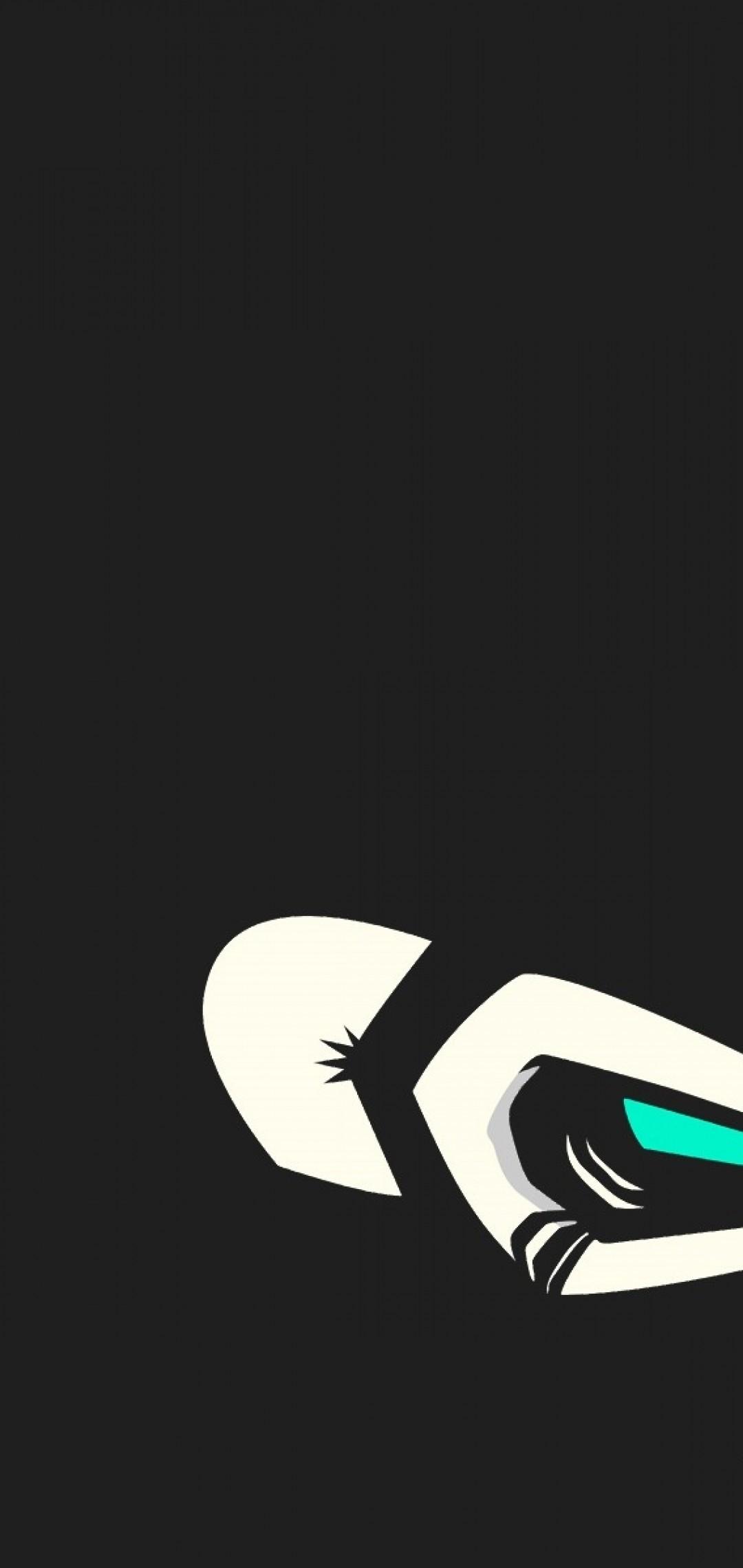 Download 1080x2280 Monkey, Minimal Art Wallpaper